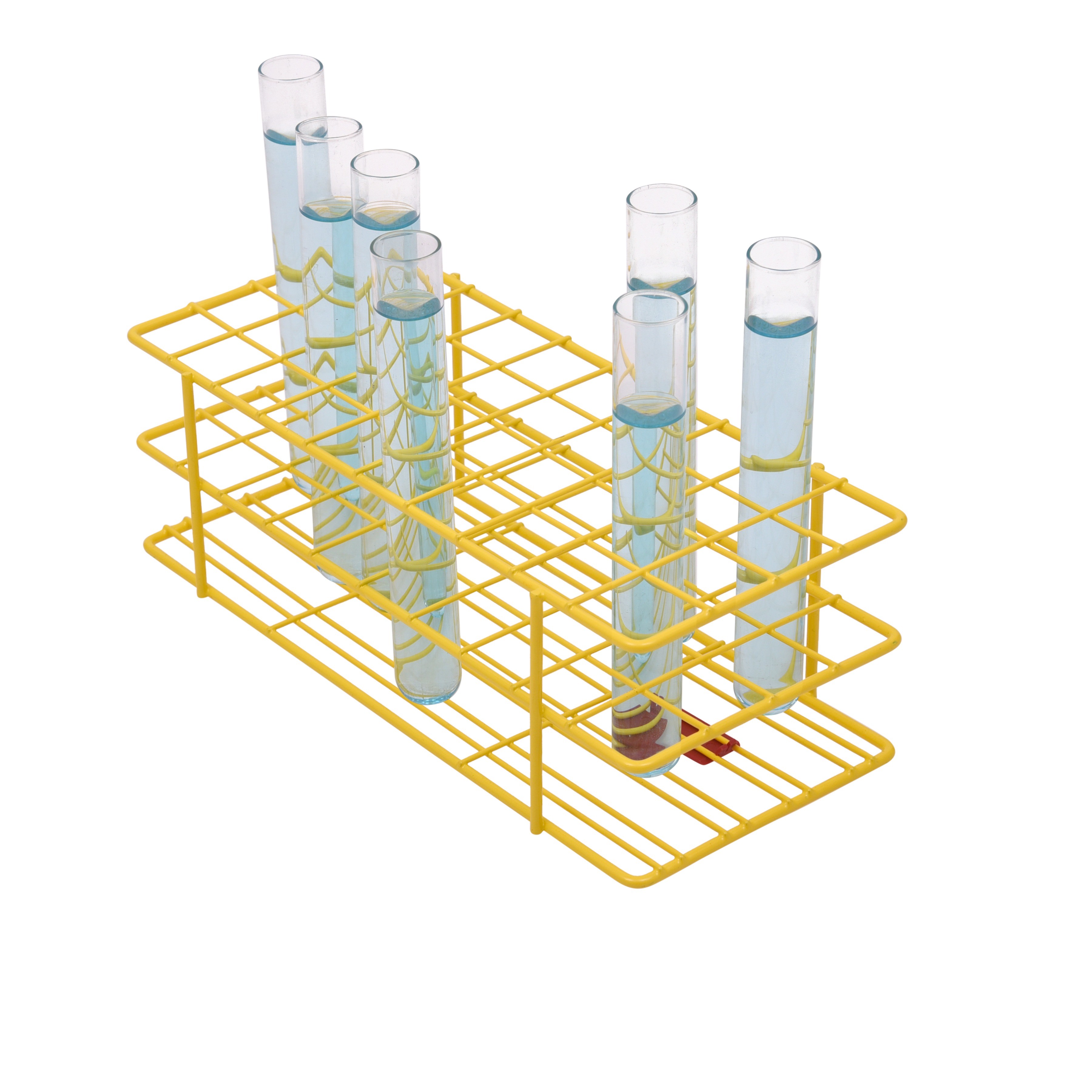 SP Bel-Art Poxygrid Test Tube Rack; For 16-20mm Tubes, 40 Places, Yellow