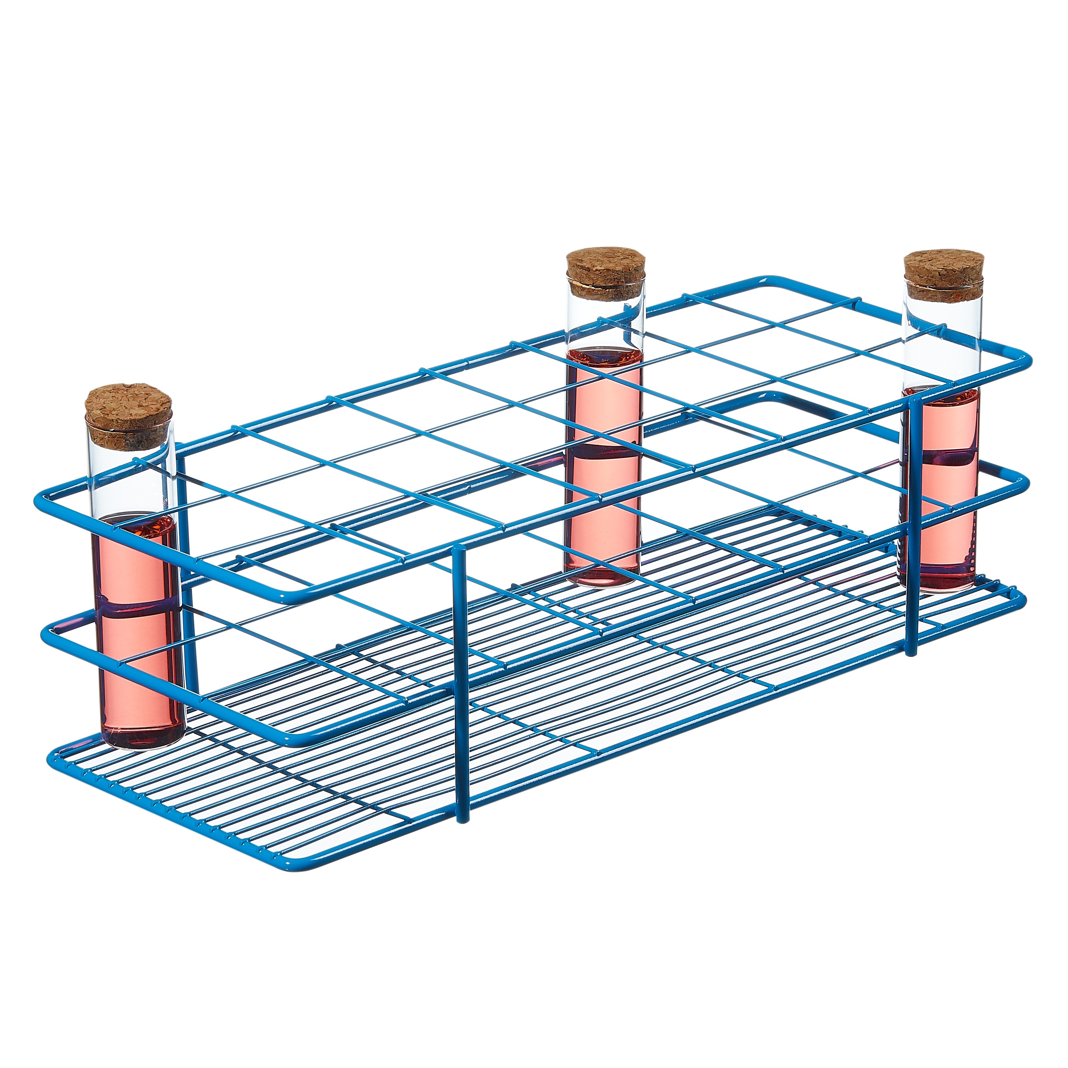 Poxygrid Test Tube Rack; For 30-40mm Tubes, 24 Places, Blue