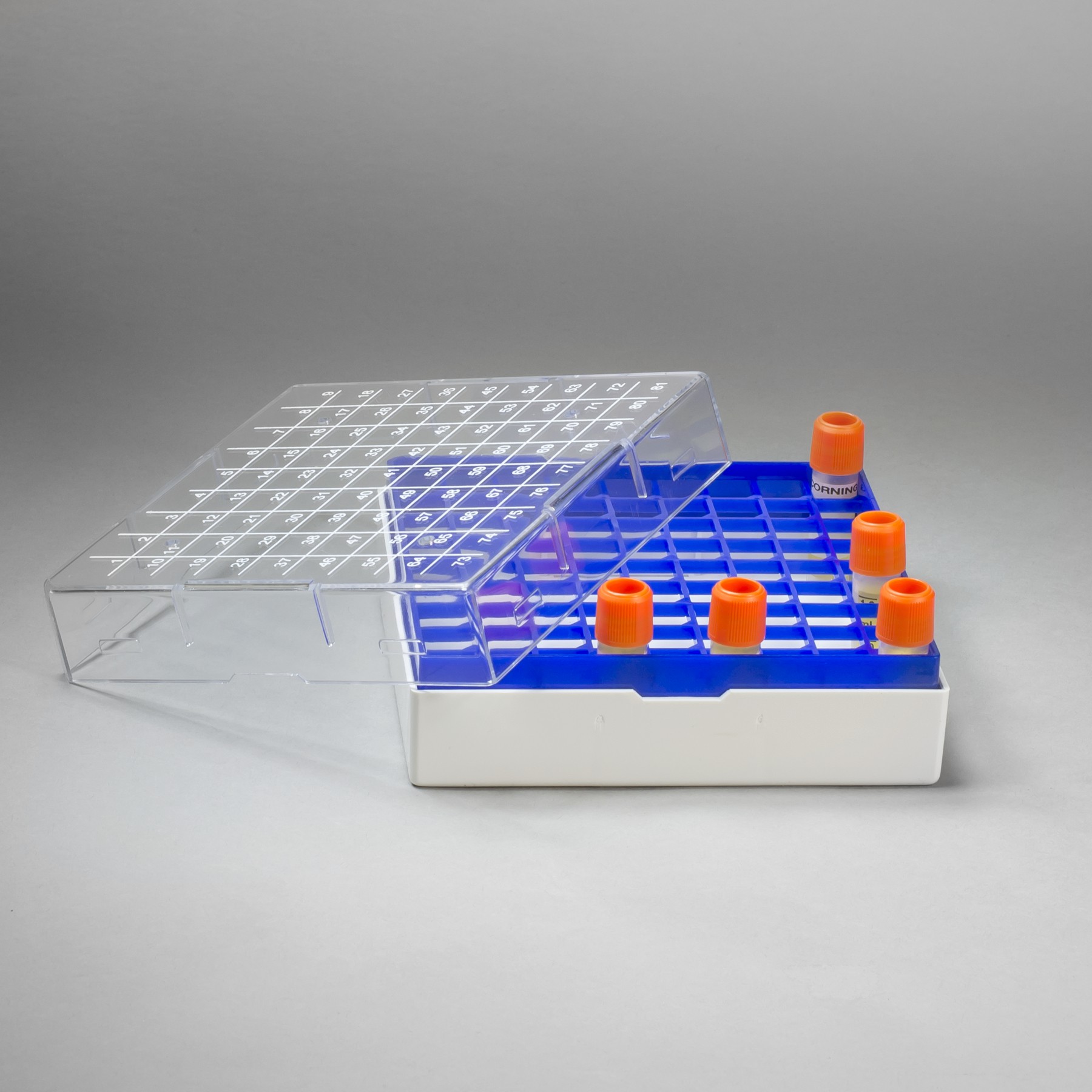 BelArt CryoSafe Vial Storage Box; 81 Places, For 1.22.0ml Vials