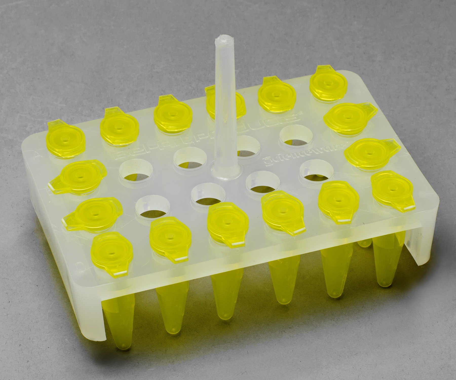 SP Bel-Art Microcentrifuge Floating Rack; For 1.5ml Tubes, 24 Places, Polypropylene (Pack of 4)