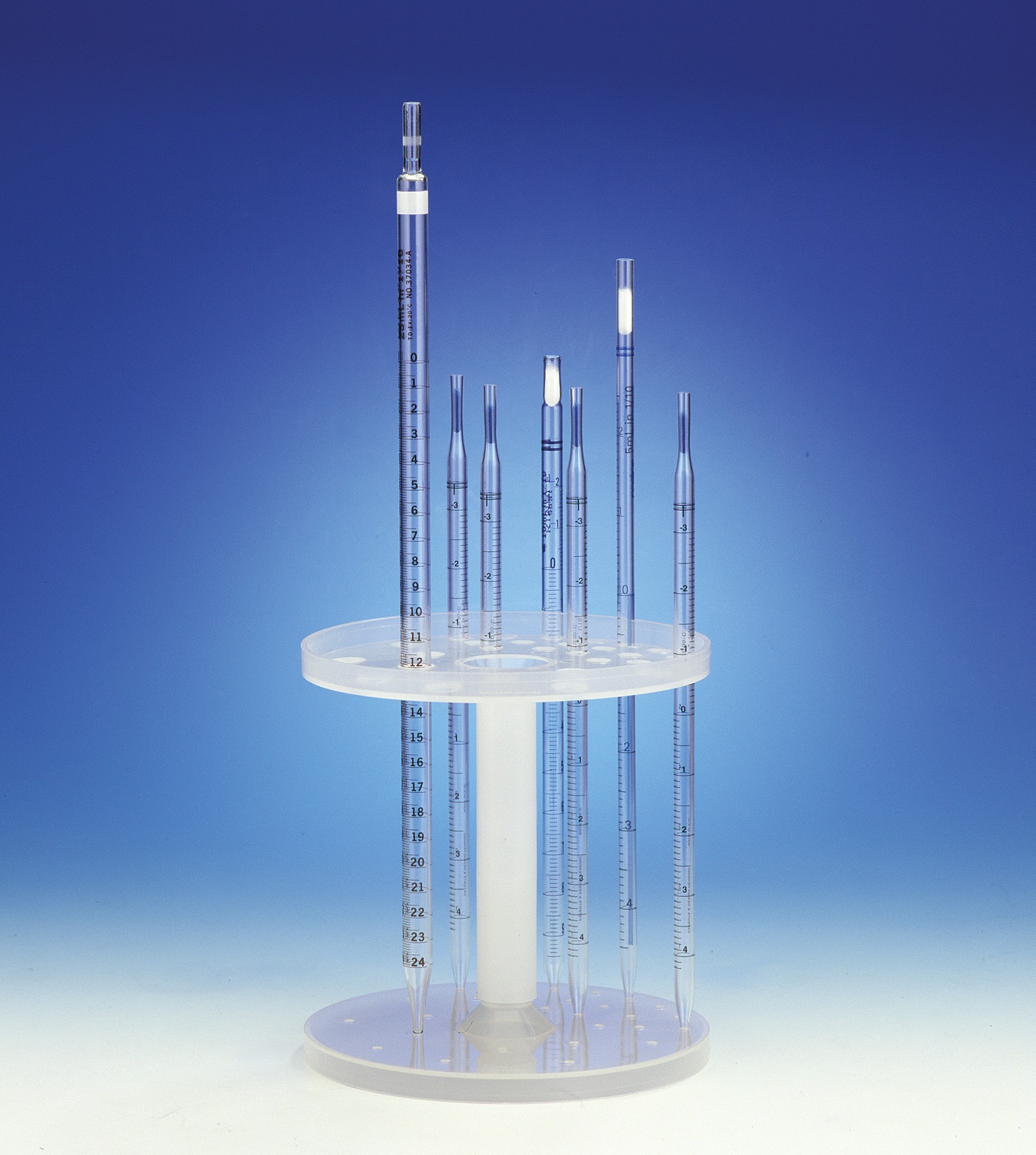 SP Bel-Art Pipette Support Stand; 28 Places, Polypropylene
