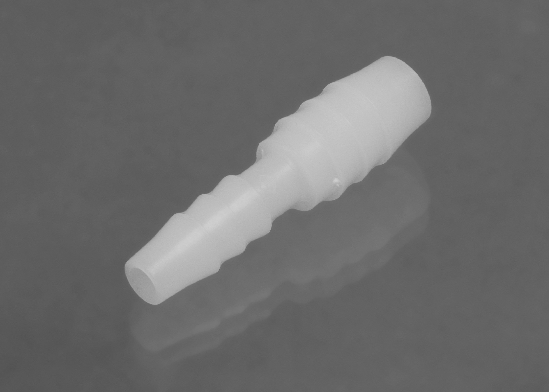 SP Bel-Art Stepped Tubing Connectors for ¼ in. to ⅜ in. Tubing; Polypropylene (Pack of 12)