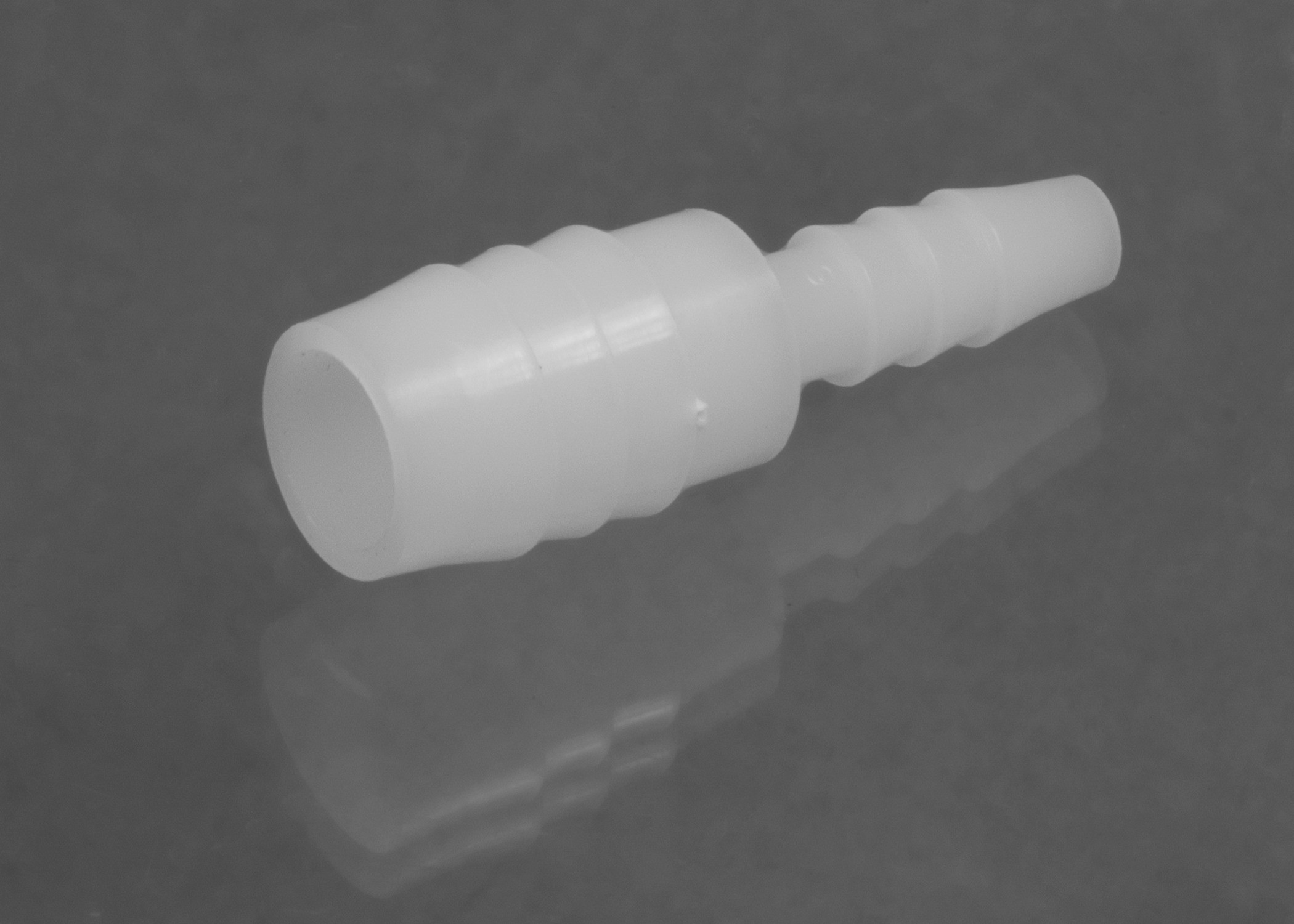 Bel-Art Stepped Tubing Connectors for ³⁄₁₆ in Tubing; Polypropylene Pack of 12 to ½ in H19559-0000 