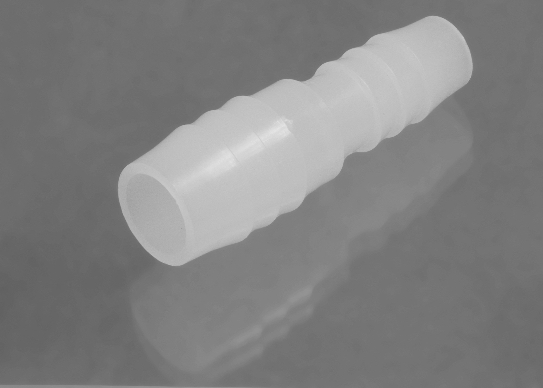 SP Bel-Art Stepped Tubing Connectors for ⅜ in. to ½ in. Tubing; Polypropylene (Pack of 12)
