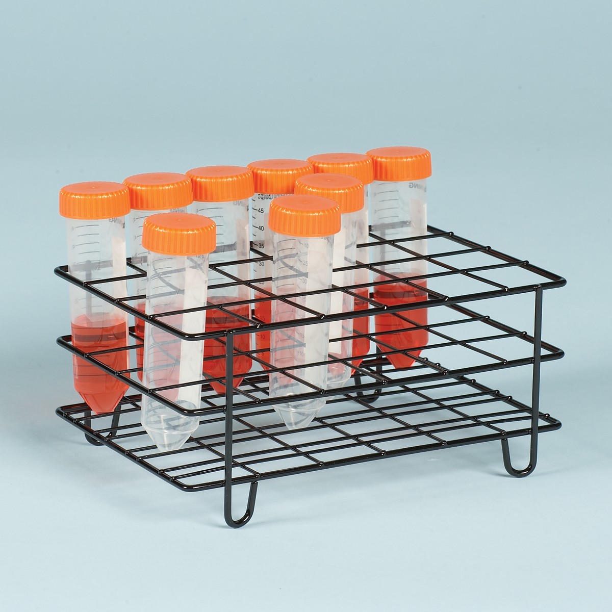 SP Bel-Art Poxygrid Centrifuge Tube Rack; For 50ml Tubes, 24 Places, Black 