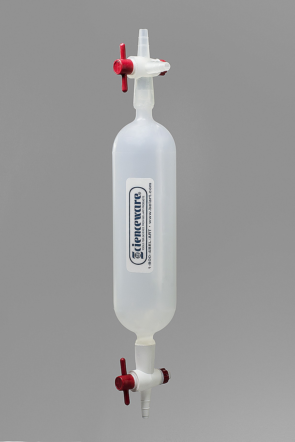 SP Bel-Art Polypropylene Gas Sampling Bulb with Stopcock End and 3-Way Stopcock End, 250cc