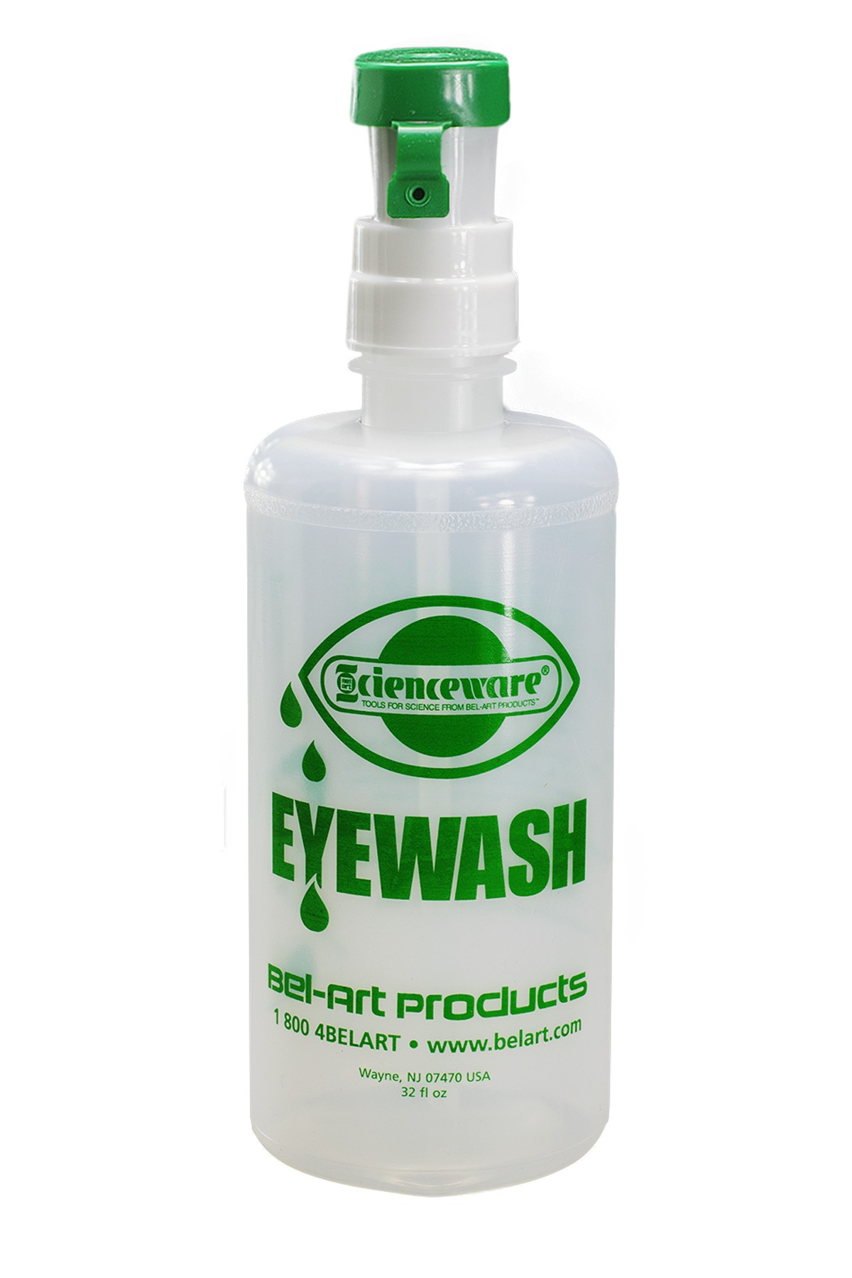 SP Bel-Art Emergency Eye Wash Safety Station Bottle Refill, 1000ml