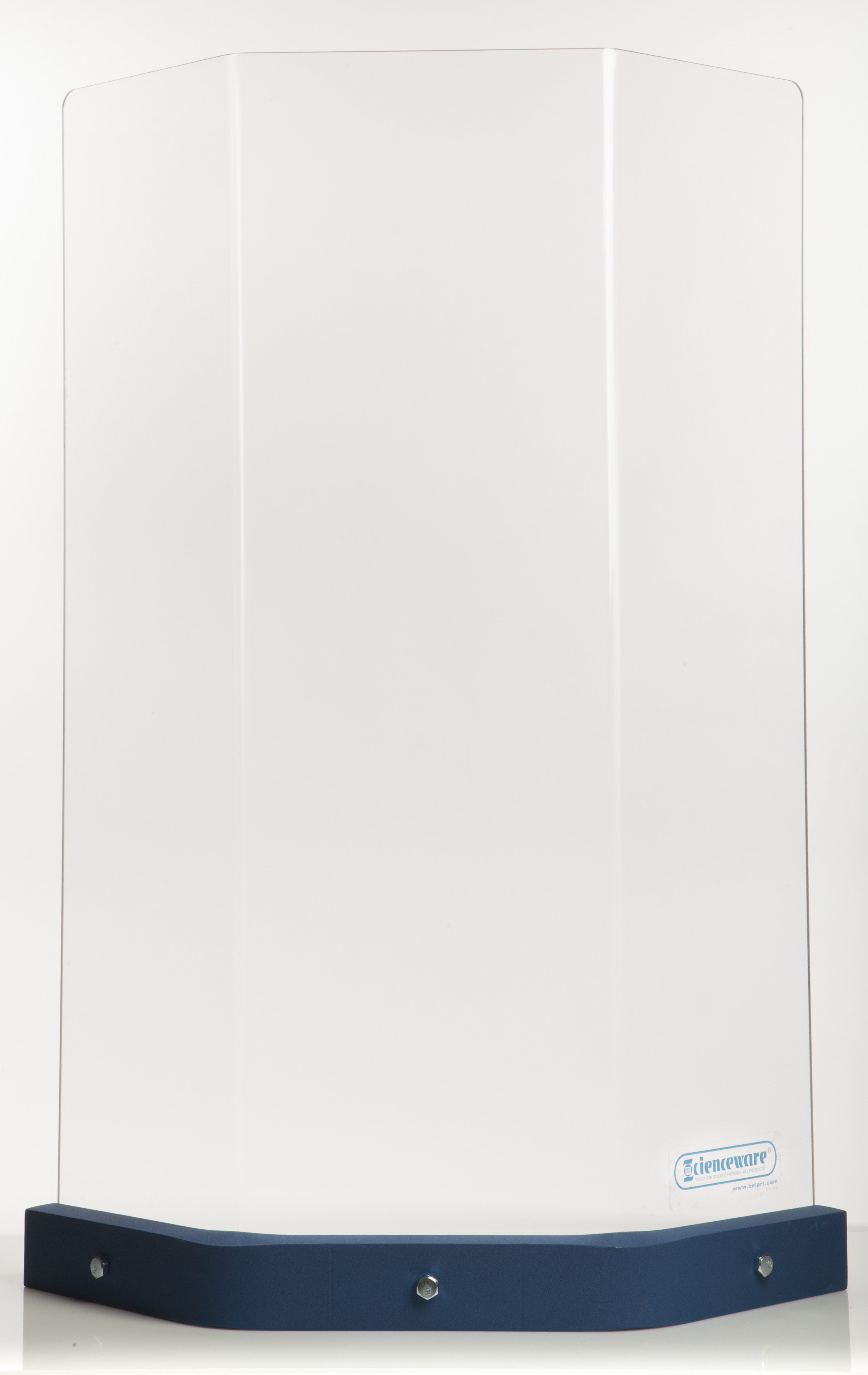Bel Art Weighted Safety Shield 19 6lb Polycarbonate 19 X 6 X 36 In Sp Scienceware