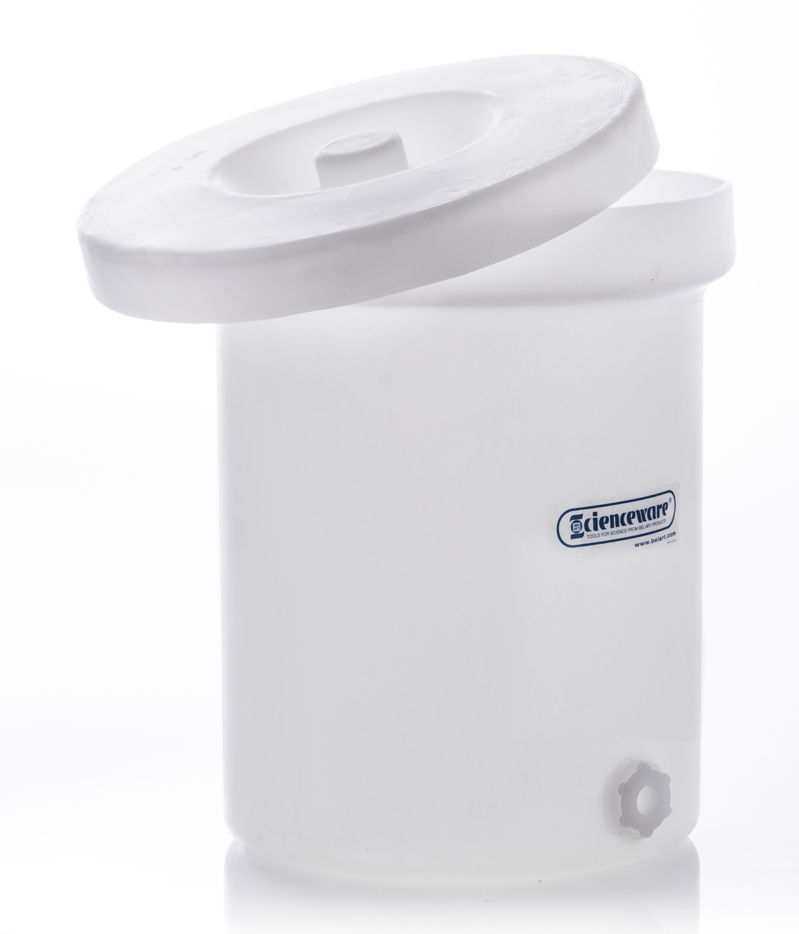 SP Bel-Art Polly-Crock Polyethylene Tank with Lid, without Faucet; 6gal