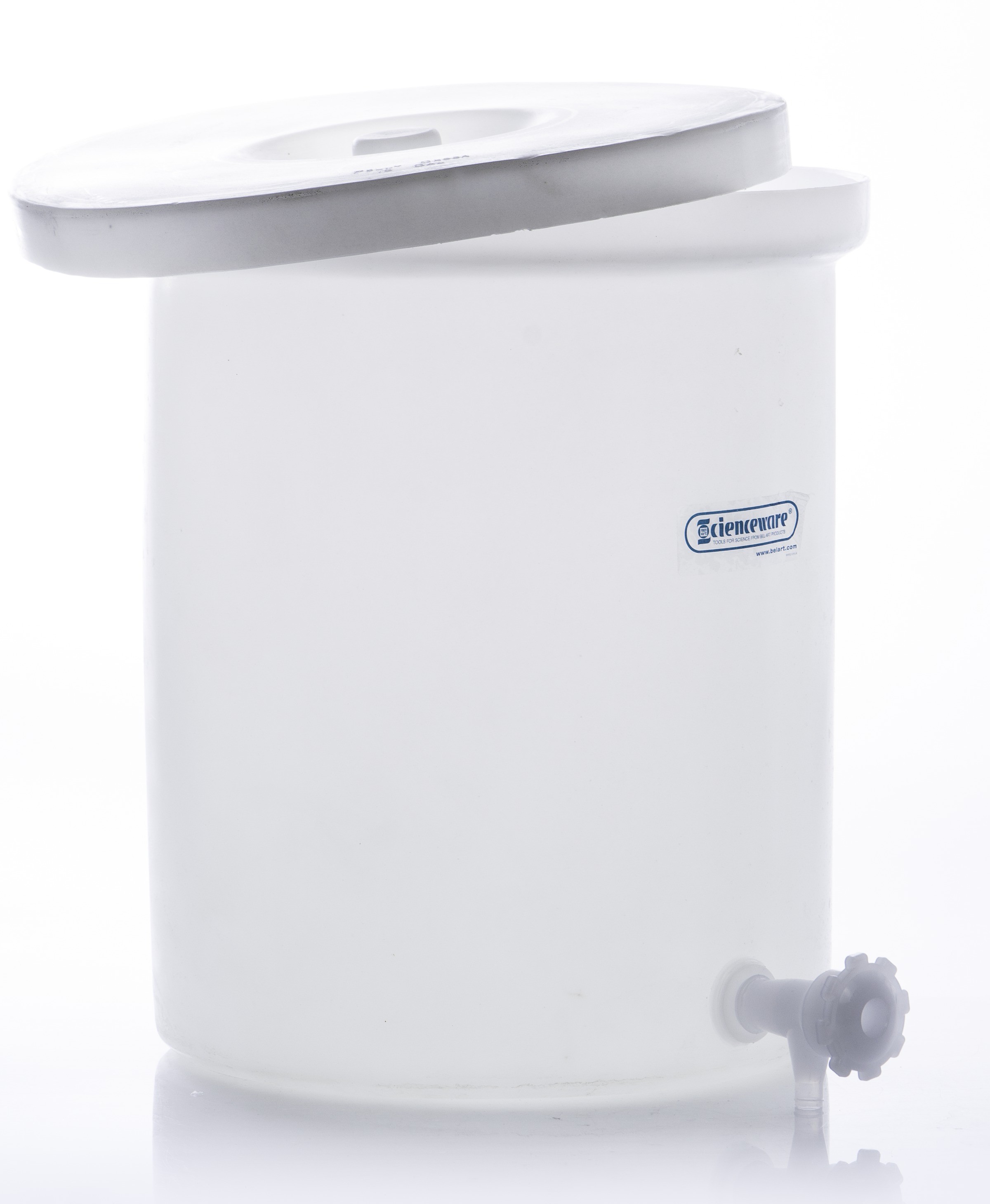 SP Bel-Art Polly-Crock Polyethylene Tank with Lid and Faucet; 15gal