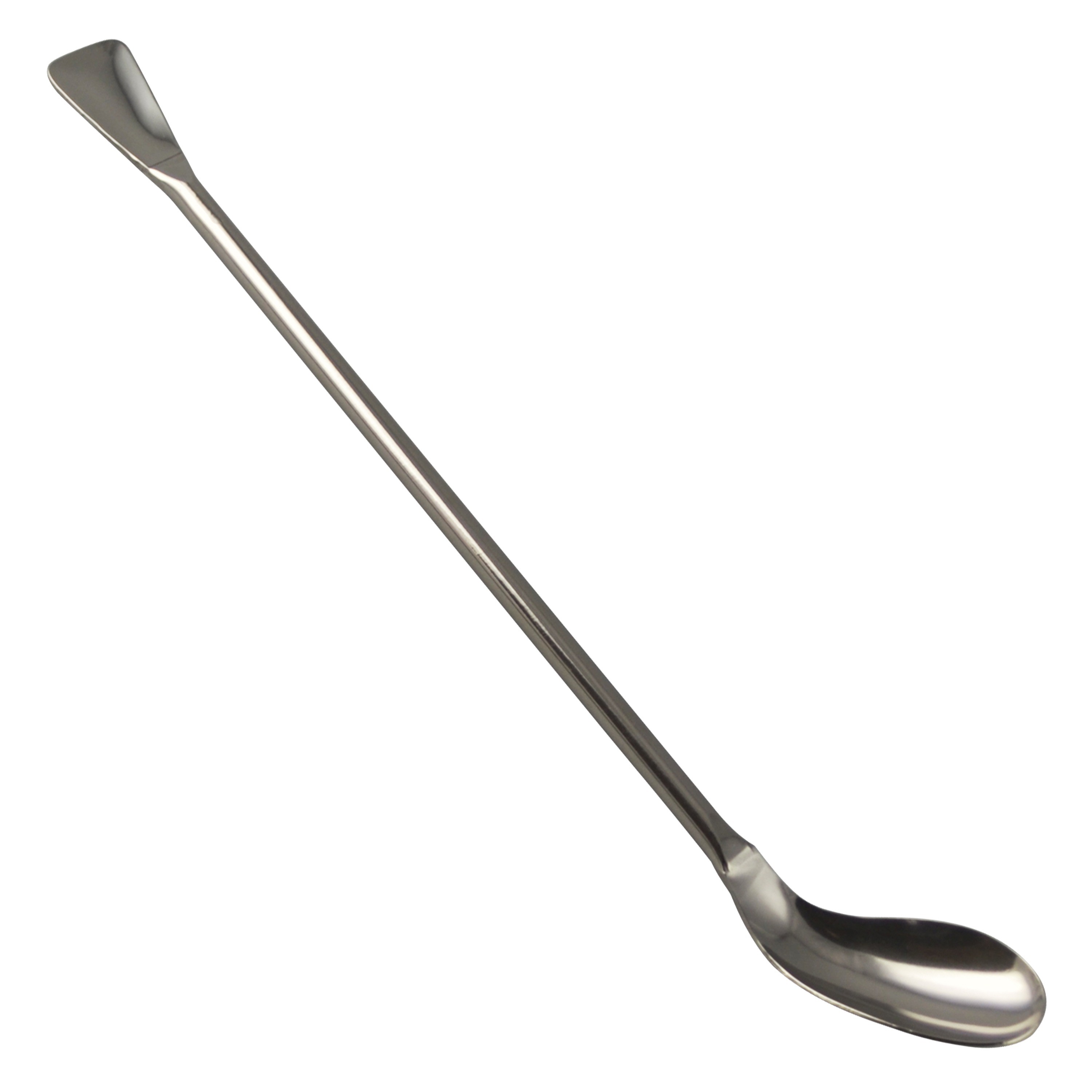 SP Bel-Art Ellipso-Spoon and Spatula Sampler; 15cm Length, 10ml, Stainless Steel 