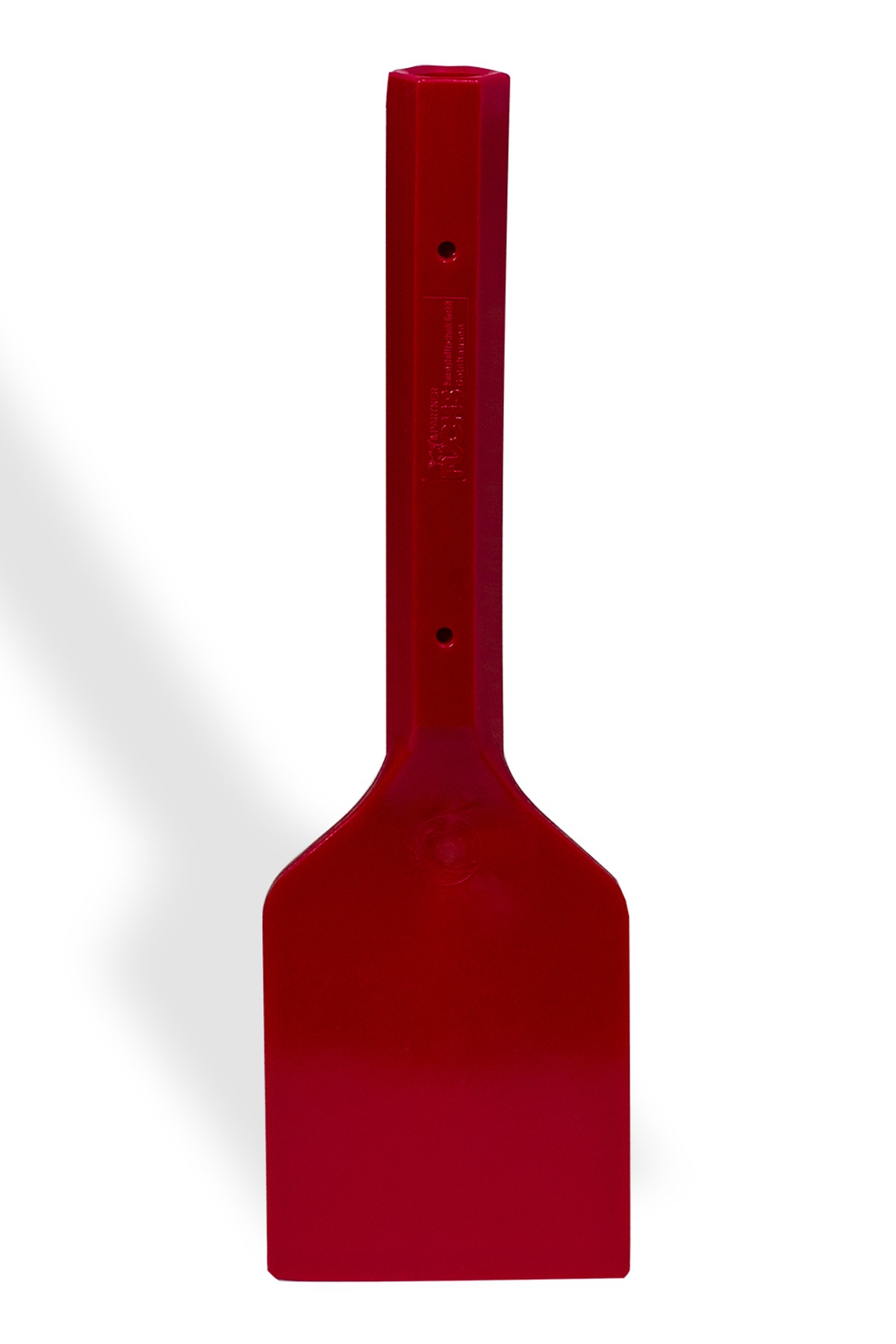 SP Bel-Art Hard Plastic Scraper; 10 in. Handle, 5 x 6 in. Blade, Red