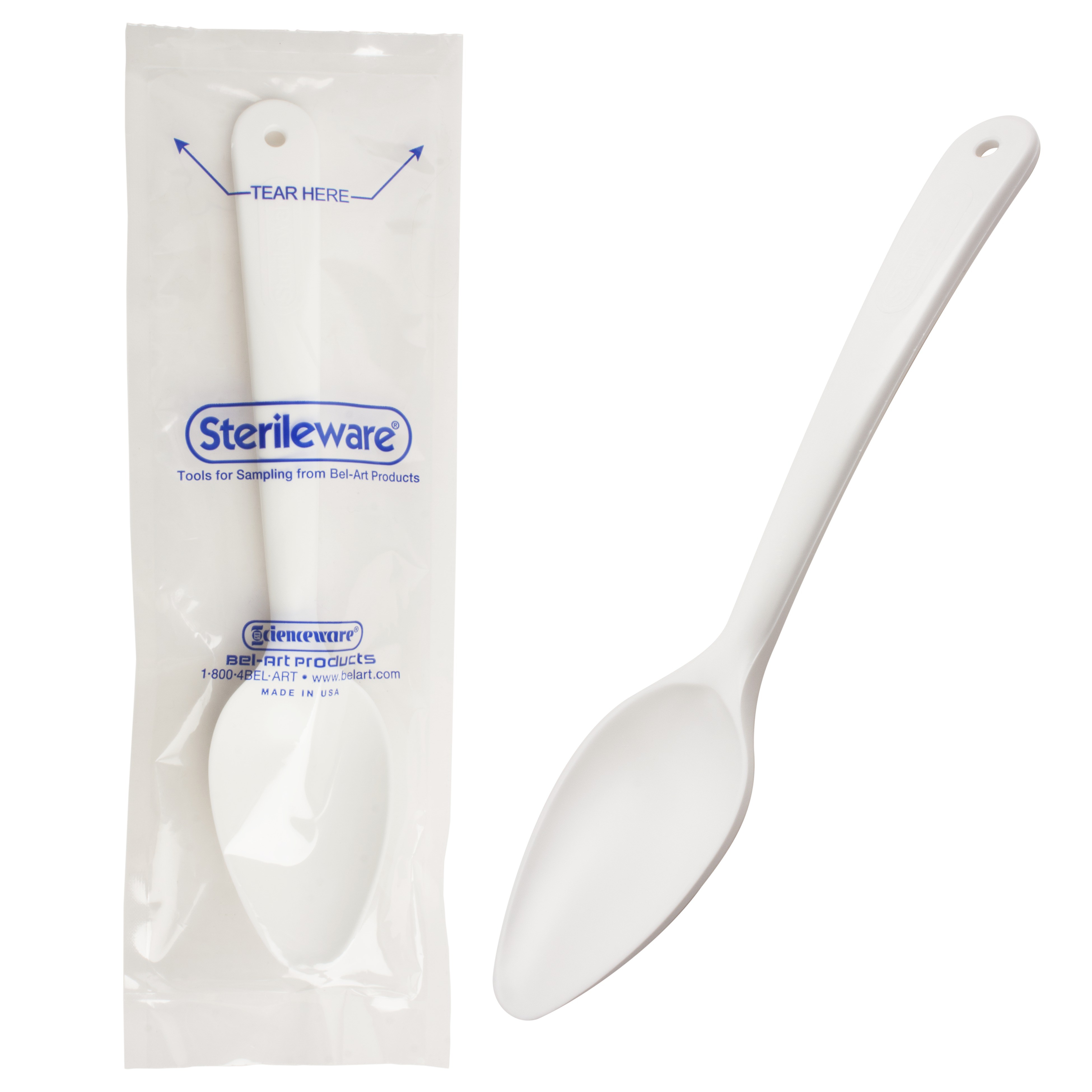 BelArt Sterileware Large Sterile Sampling Spoon; 30ml (1oz), Sterile