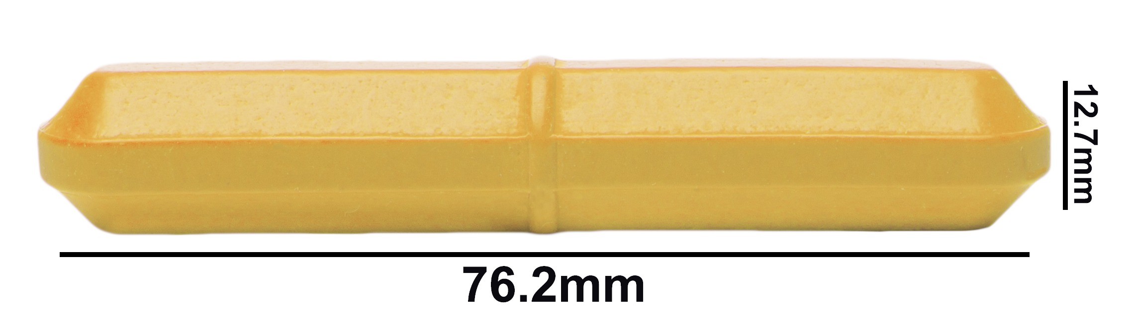 SP Bel-Art Spinbar Teflon Octagon Magnetic Stirring Bar; 76.2 x 12.7mm, Yellow