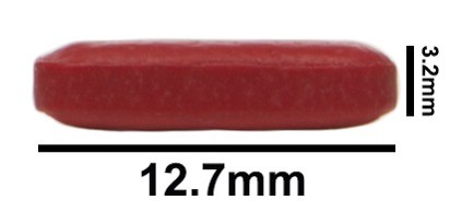 SP Bel-Art Spinbar Teflon Octagon Magnetic Stirring Bar; 12.7 x 3.2mm, Red
