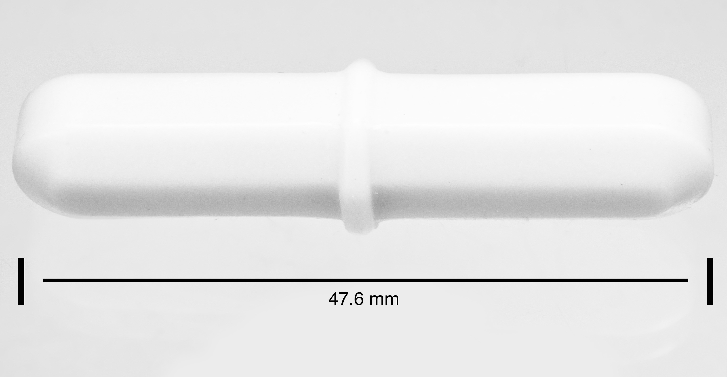 SP Bel-Art Spinbar Teflon Octagon Magnetic Stirring Bar; 47.6 x 9.5mm, White