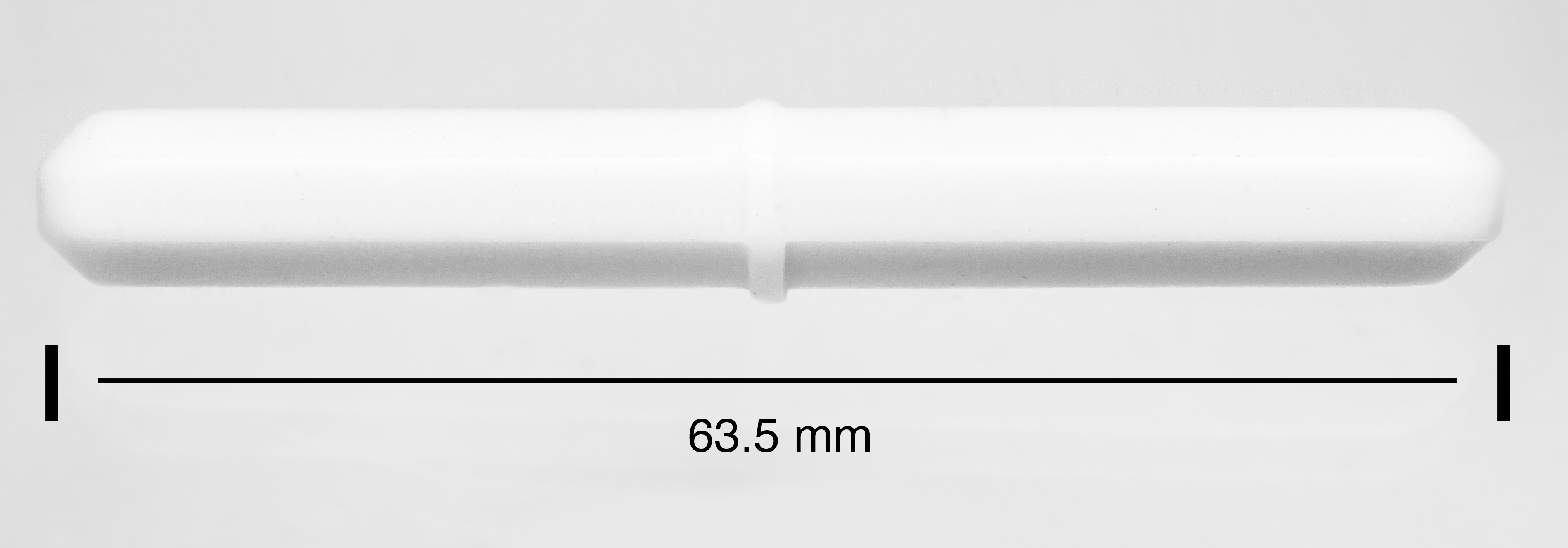 SP Bel-Art Spinbar Teflon Octagon Magnetic Stirring Bar; 63.5 x 8mm, White