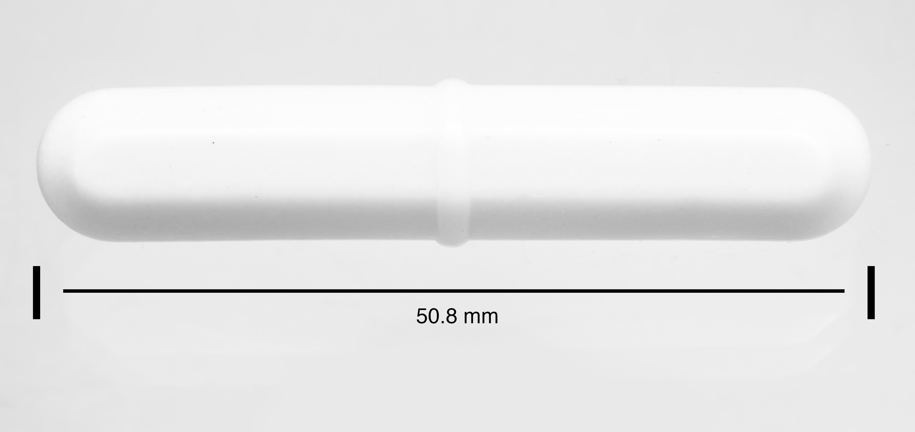 SP Bel-Art Spinbar Teflon Octagon Magnetic Stirring Bar; 50.8 x 9.5mm, White