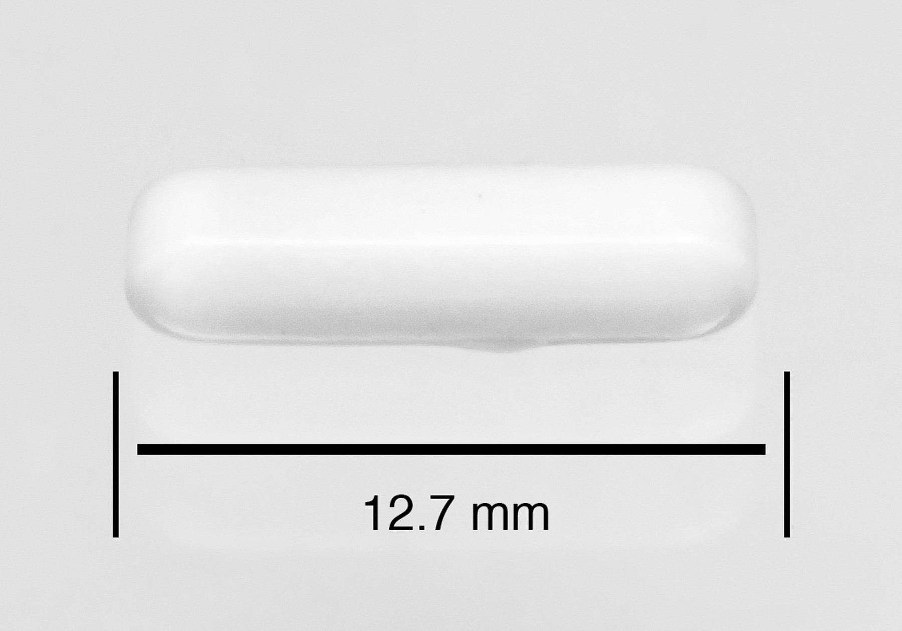 White F37111-0012 Bel-Art Spinbar Teflon Cylindrical Magnetic Stirring Bar; 12.7 x 8mm 