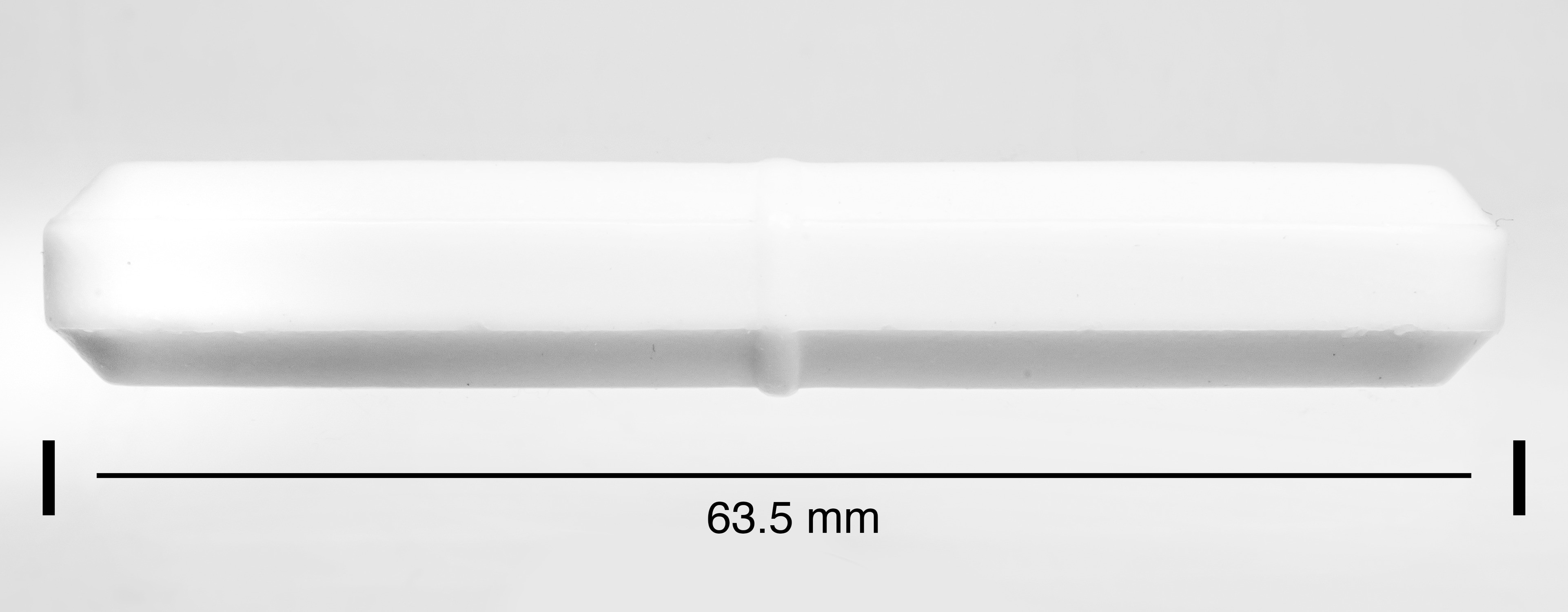SP Bel-Art Spinbar Teflon Octagon Magnetic Stirring Bar; 63.5 x 9.5mm, White