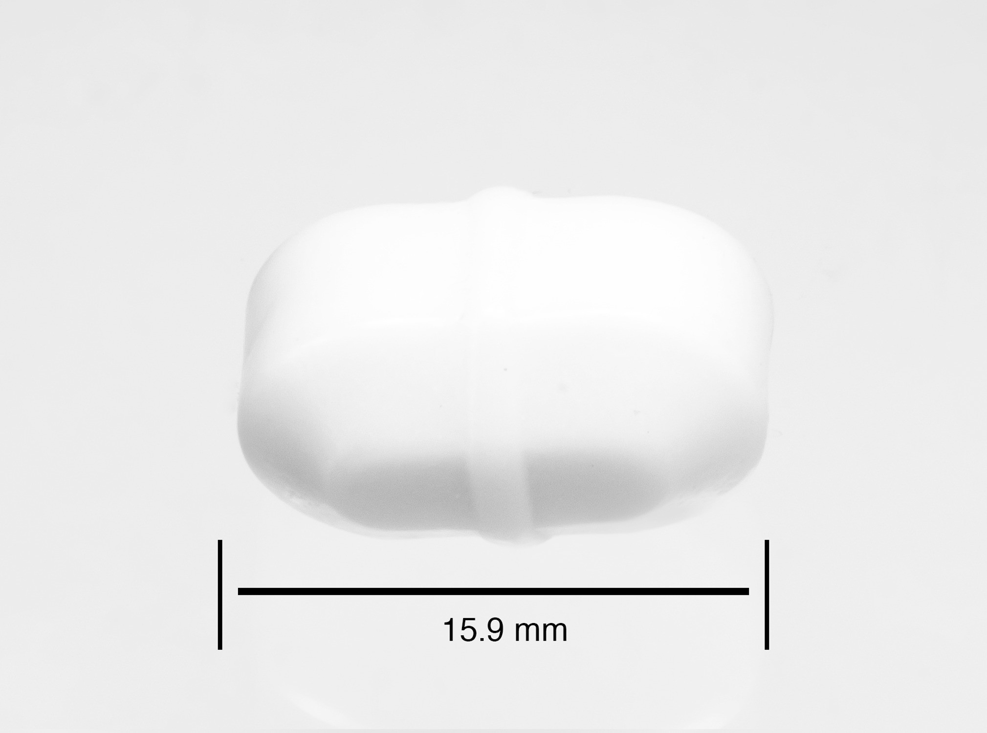 SP Bel-Art Spinbar Teflon Octagon Magnetic Stirring Bar; 15.9 x 9.5mm, White