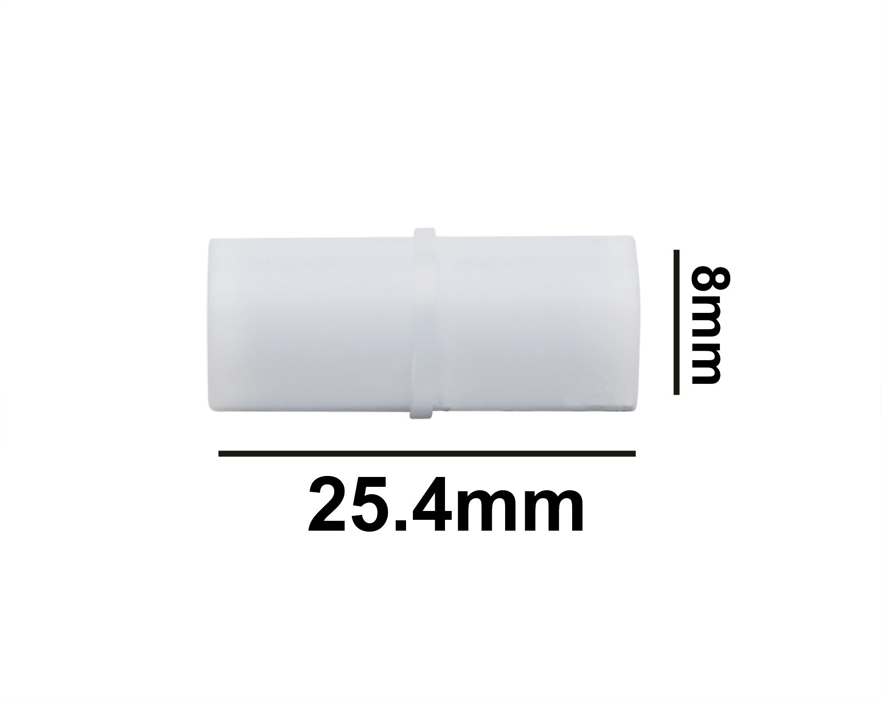 SP Bel-Art Spinbar Teflon Cylindrical Magnetic Stirring Bar; 25.4 x 8mm, White