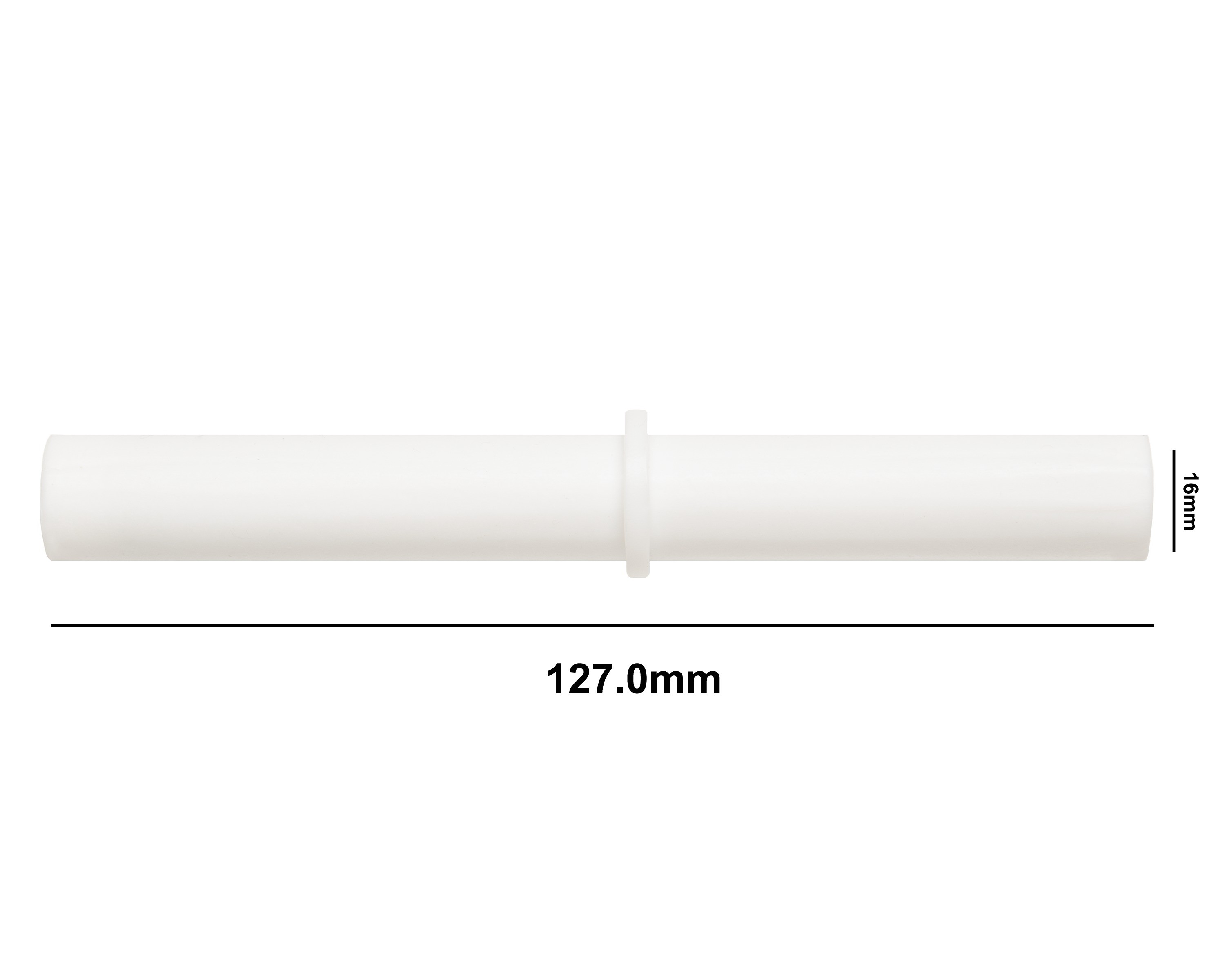 SP Bel-Art Spinbar Teflon Cylindrical Magnetic Stirring Bar; 127.0 x 16mm, White