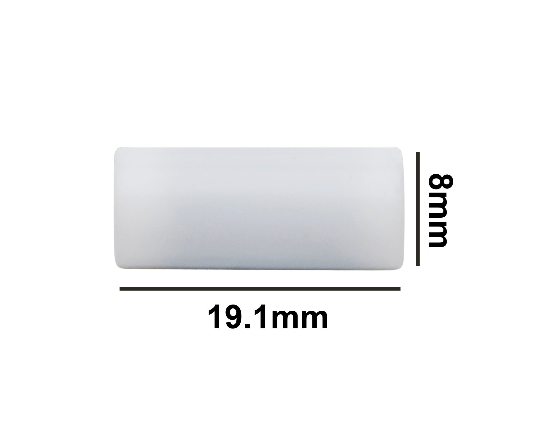 SP Bel-Art Spinbar Teflon Cylindrical Magnetic Stirring Bar; 19.1 x 8mm, White