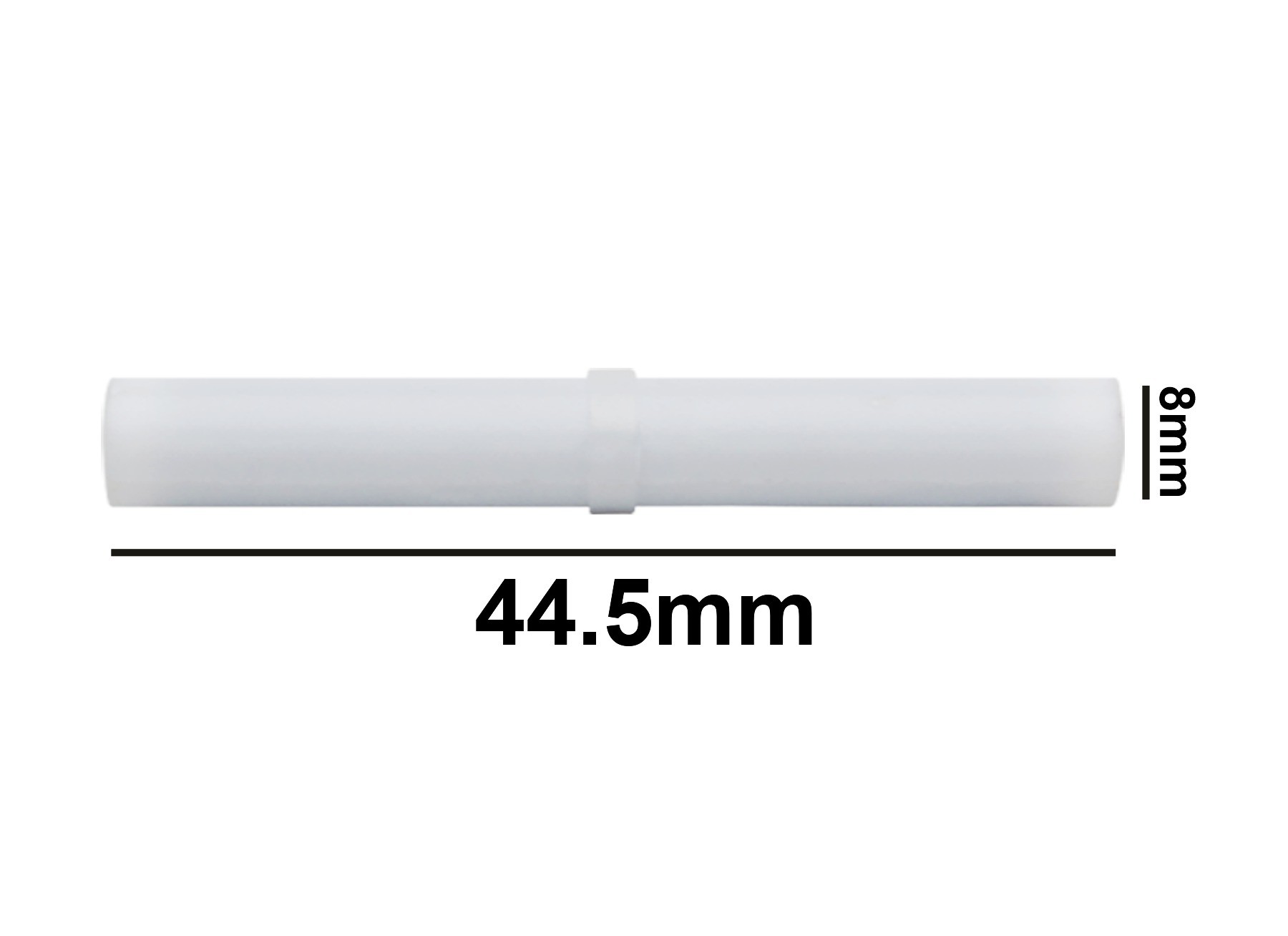 SP Bel-Art Spinbar Teflon Cylindrical Magnetic Stirring Bar; 44.5 x 8mm, White