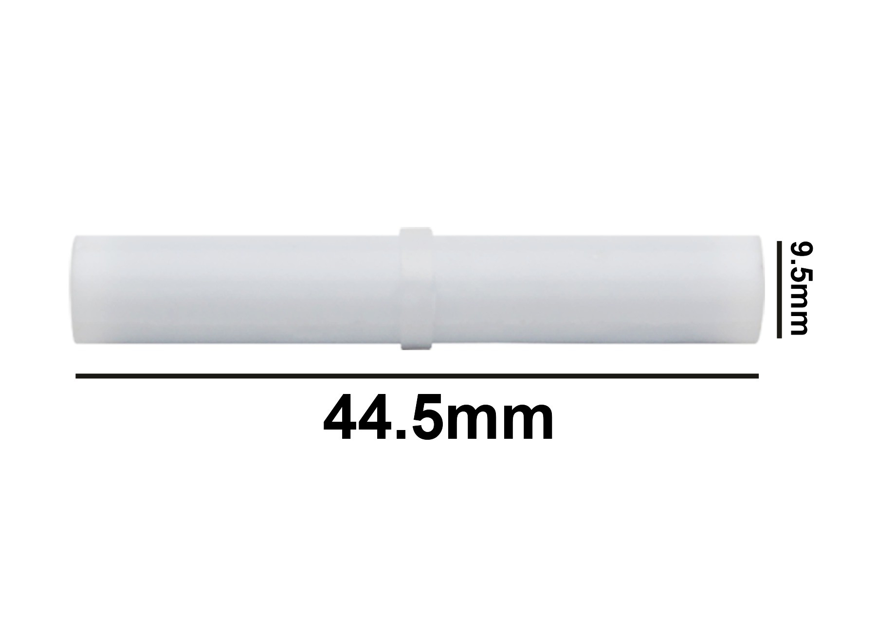 SP Bel-Art Spinbar Teflon Cylindrical Magnetic Stirring Bar; 44.5 x 9.5mm, White