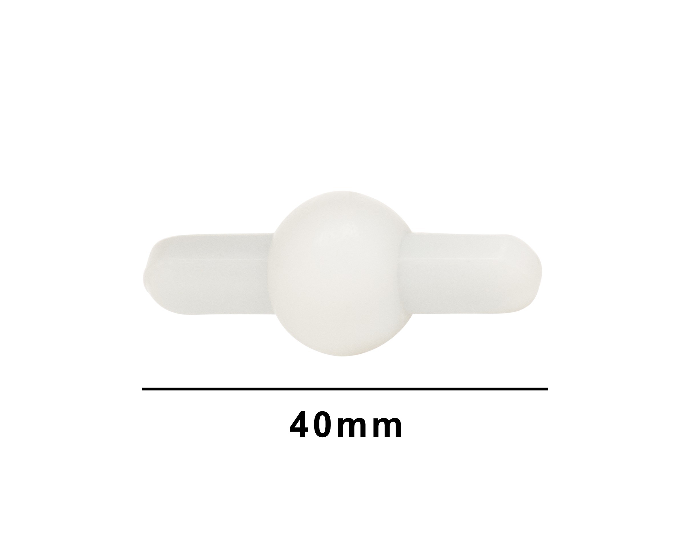 SP Bel-Art Saturn Spinbar Teflon Magnetic Stirring Bar; 40mm, White