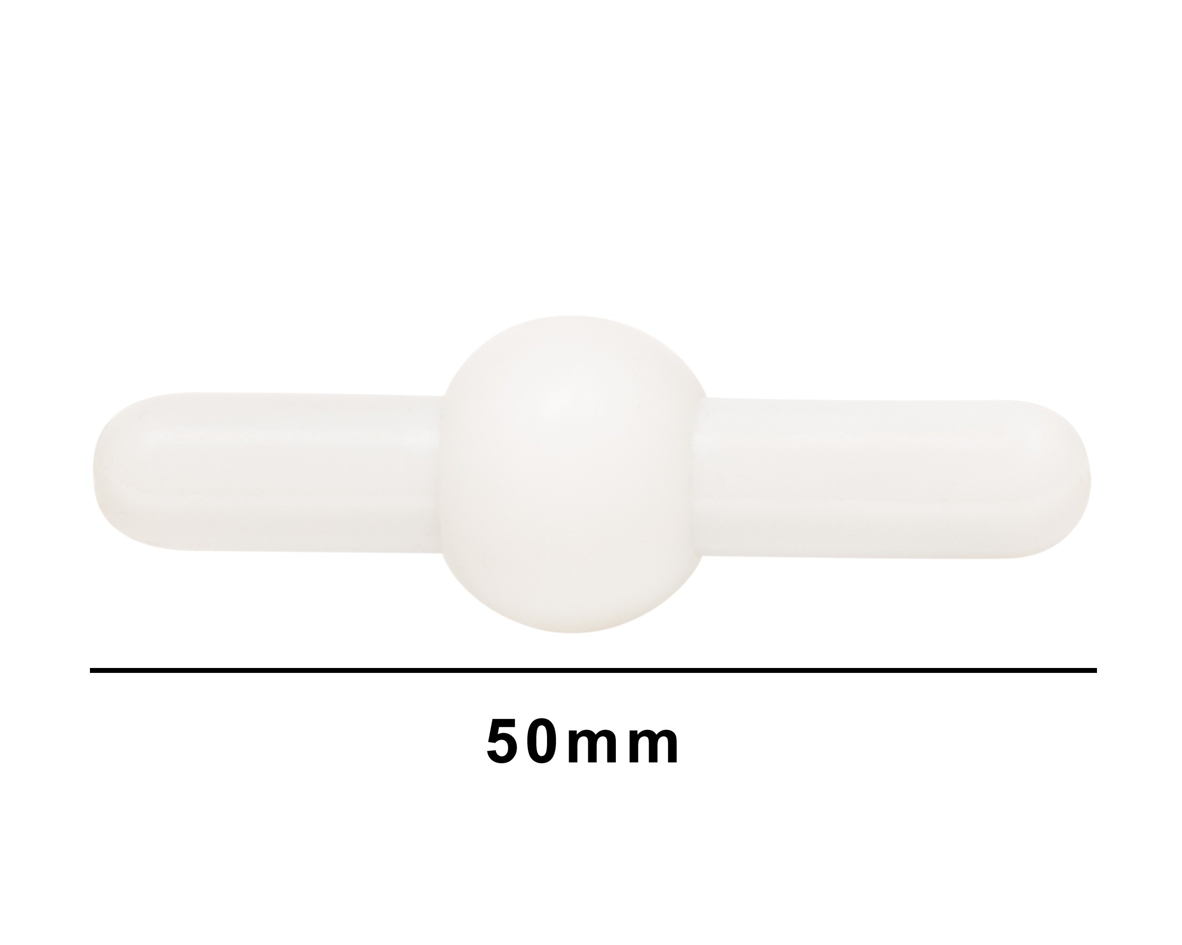 SP Bel-Art Saturn Spinbar Teflon Magnetic Stirring Bar; 50mm, White