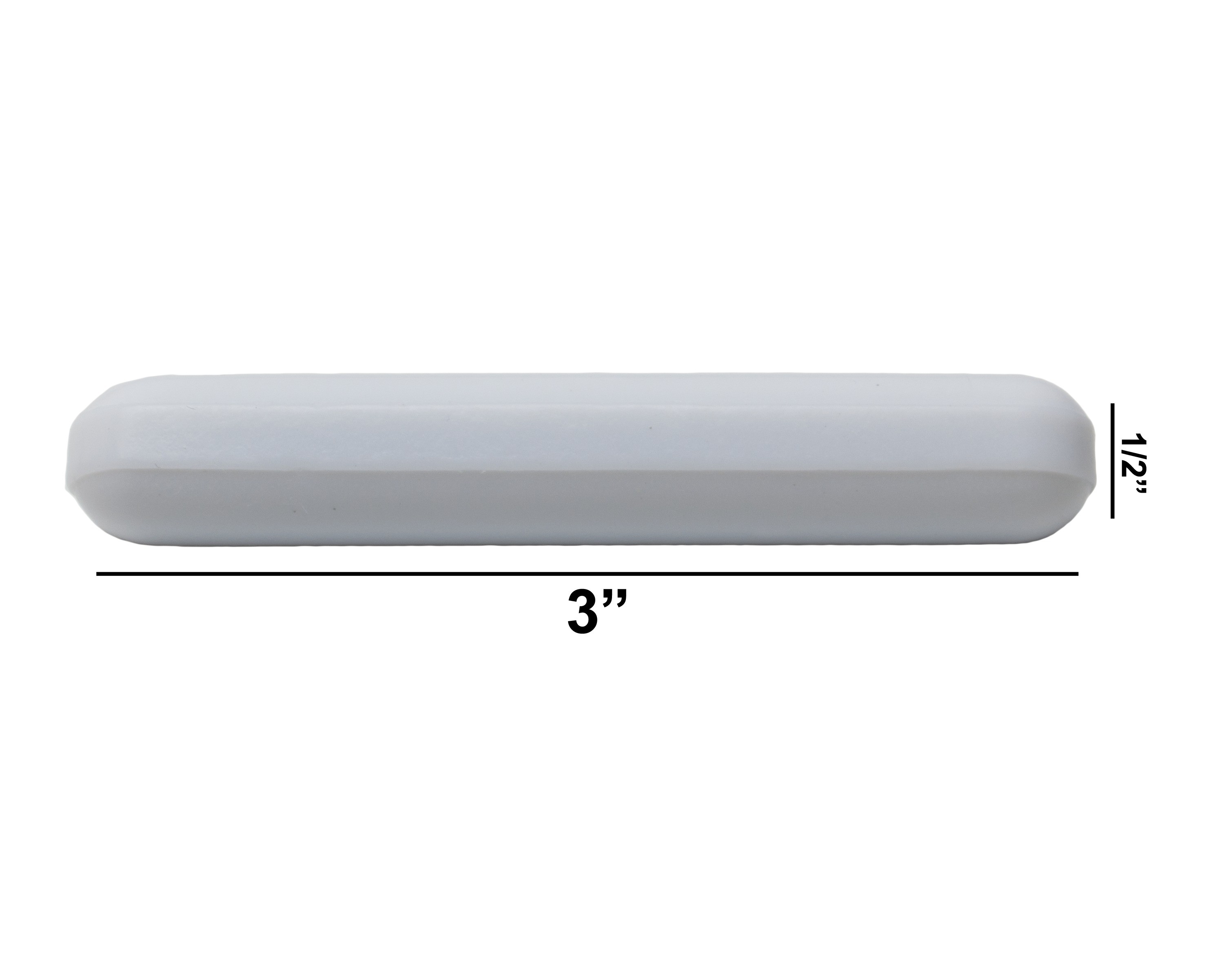 SP Bel-Art Spinbar Teflon Polygon Magnetic Stirring Bar; 3 x ½ in., White, without Pivot Ring