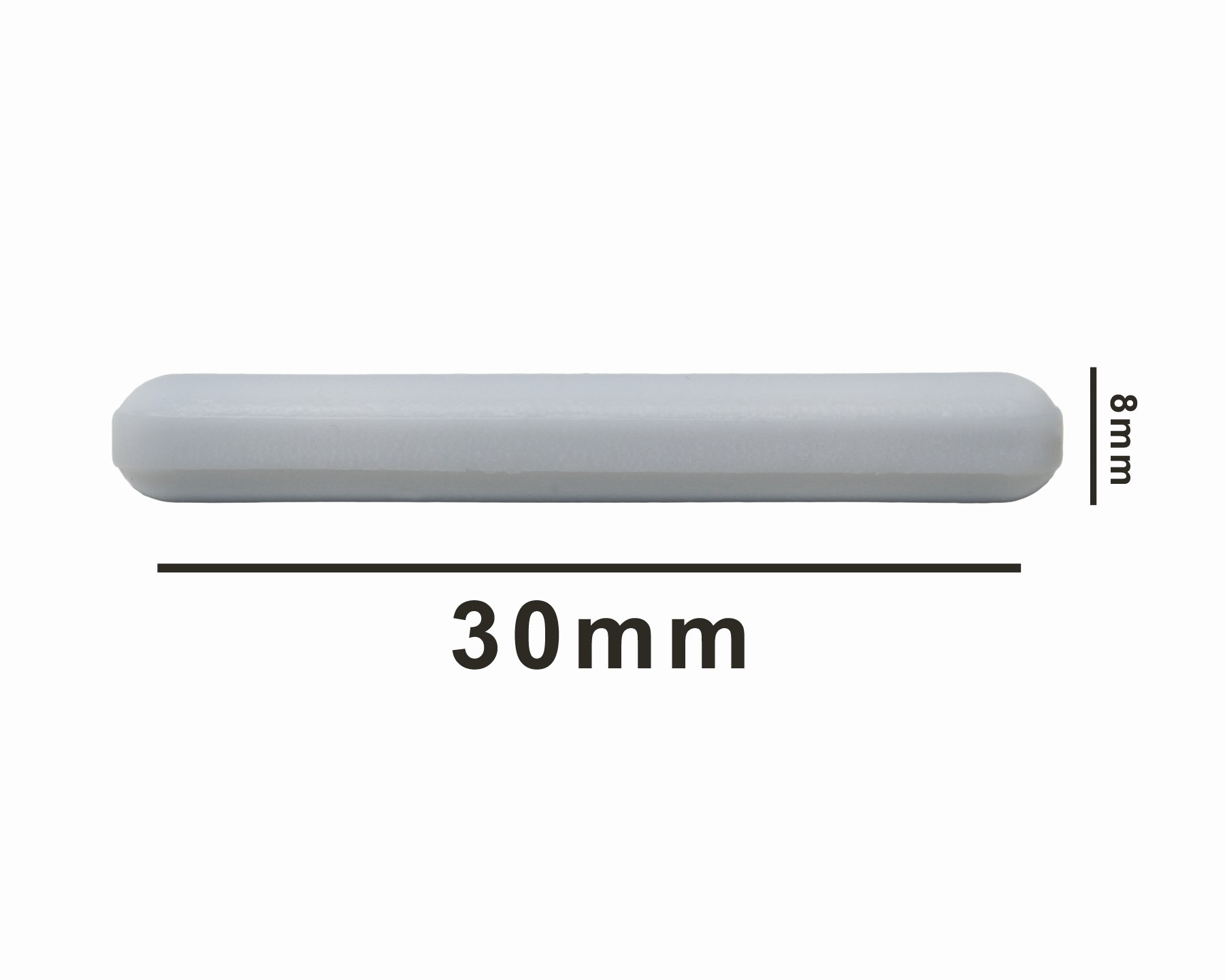 SP Bel-Art Spinbar Teflon Polygon Magnetic Stirring Bar; 30 x 8mm, White, without Pivot Ring