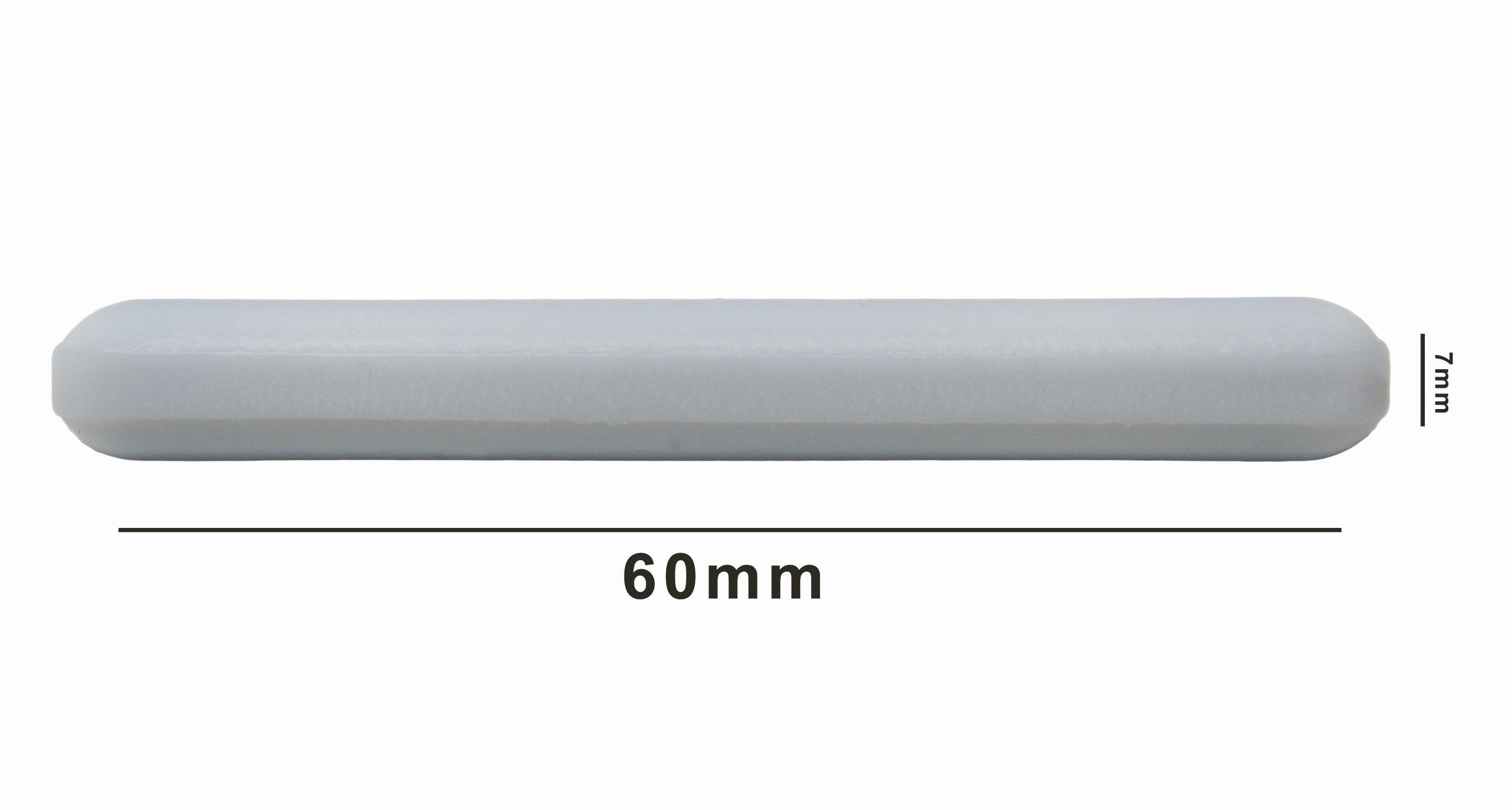 SP Bel-Art Spinbar Teflon Polygon Magnetic Stirring Bar; 60 x 7mm, White, without Pivot Ring