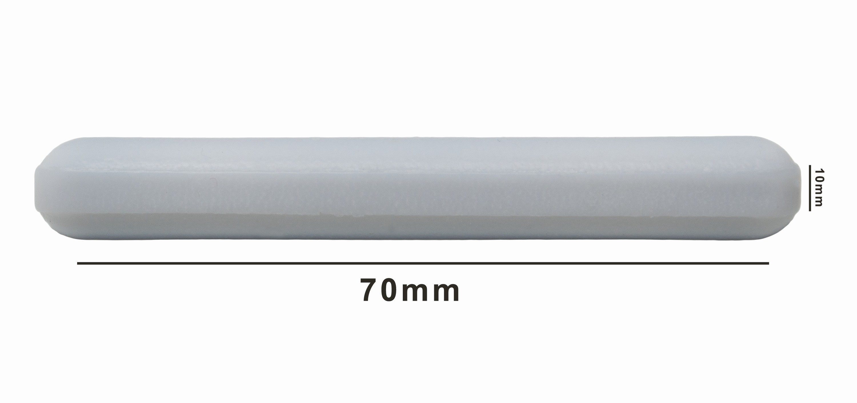 SP Bel-Art Spinbar Teflon Polygon Magnetic Stirring Bar; 70 x 10mm, White, without Pivot Ring