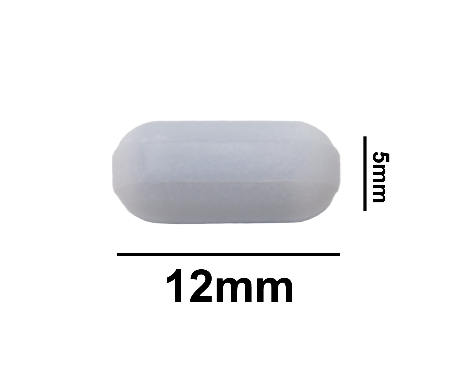 SP Bel-Art Spinbar Teflon Polygon Magnetic Stirring Bar; 12 x 5mm, White, without Pivot Ring