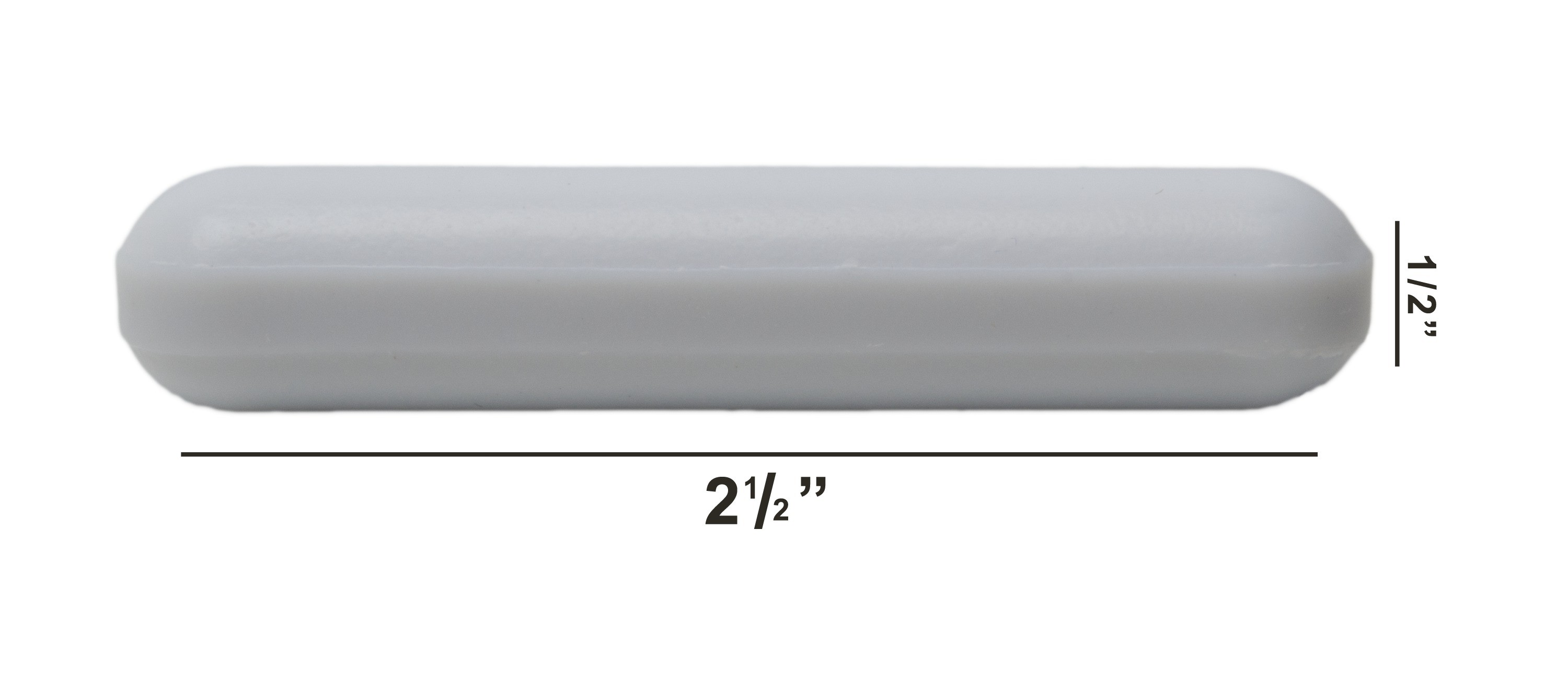 SP Bel-Art Spinbar Teflon Polygon Magnetic Stirring Bar; 2½ x ½ in., White, without Pivot Ring