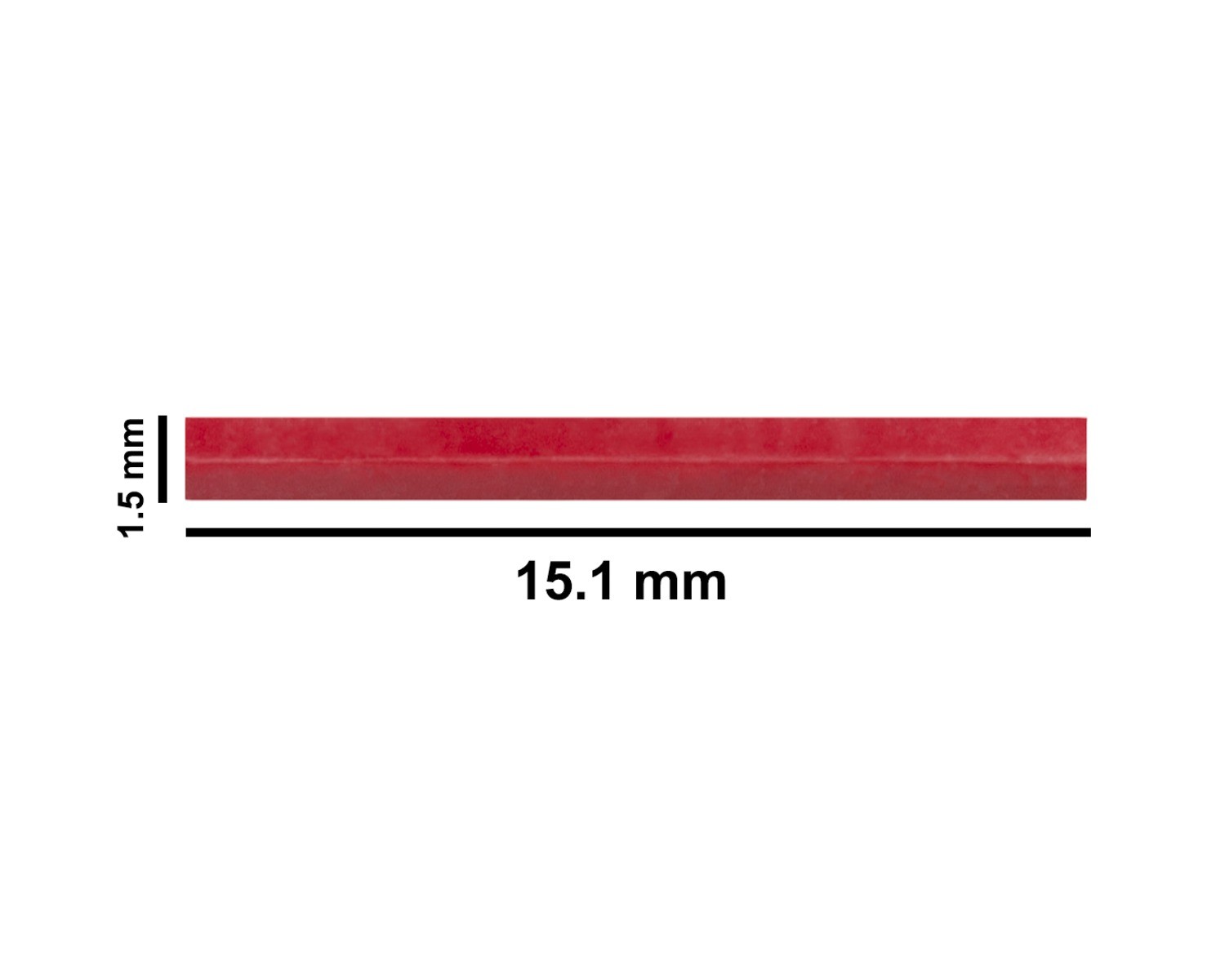 SP Bel-Art Spinbar Teflon Micro (Flea) Magnetic Stirring Bar; 15.1 x 1.5mm, Red