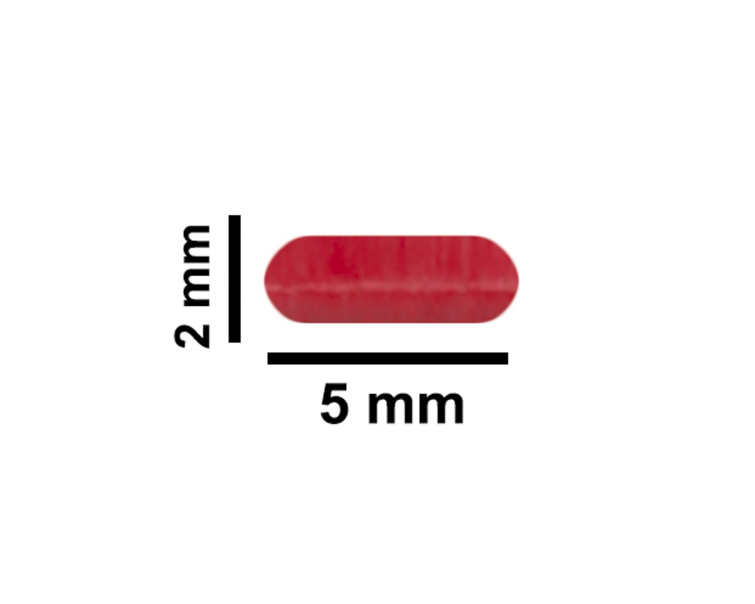 SP Bel-Art Spinbar Teflon Micro (Flea) Magnetic Stirring Bar; 5 x 2mm, Red