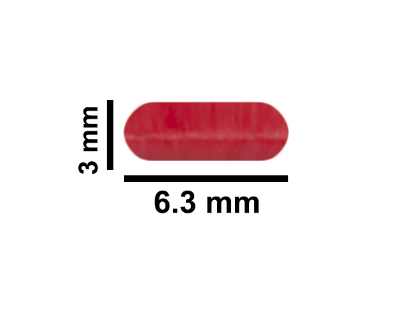 SP Bel-Art Spinbar Teflon Micro (Flea) Magnetic Stirring Bar; 6.35 x 3mm, Red