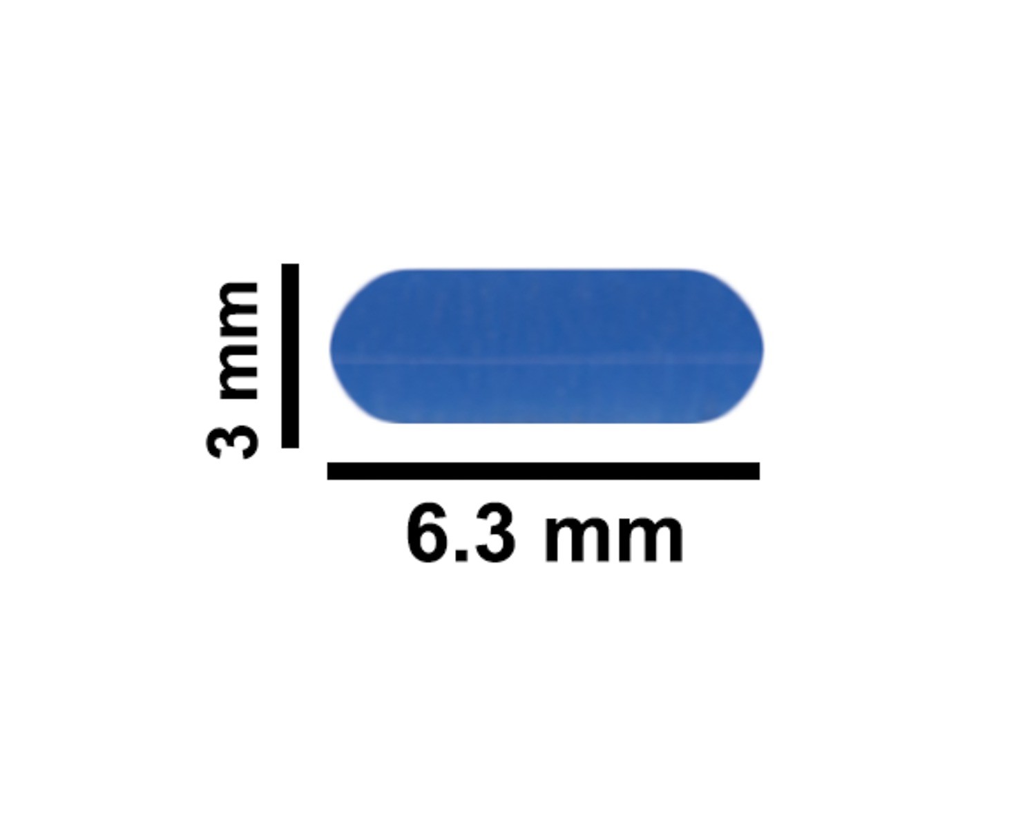 SP Bel-Art Spinbar Teflon Micro (Flea) Magnetic Stirring Bar; 6.35 x 3mm, Blue