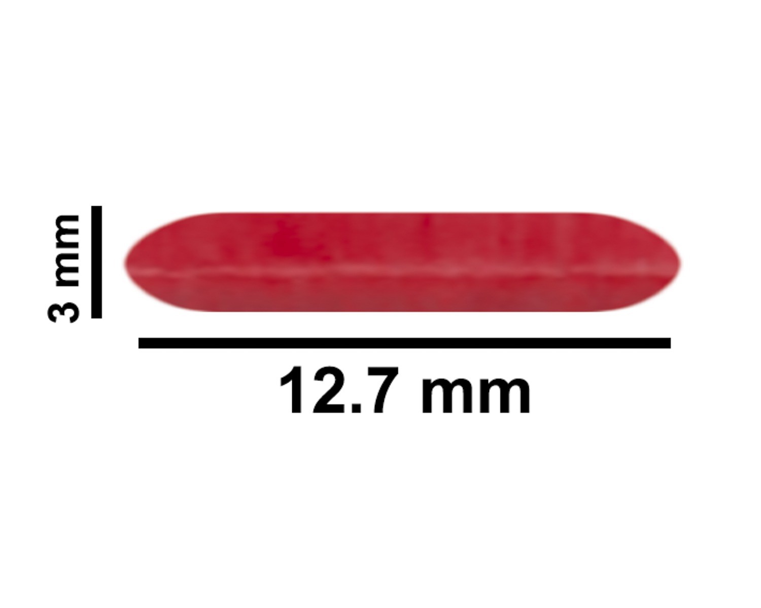 SP Bel-Art Spinbar Teflon Micro (Flea) Magnetic Stirring Bar; 12.7 x 3mm, Red