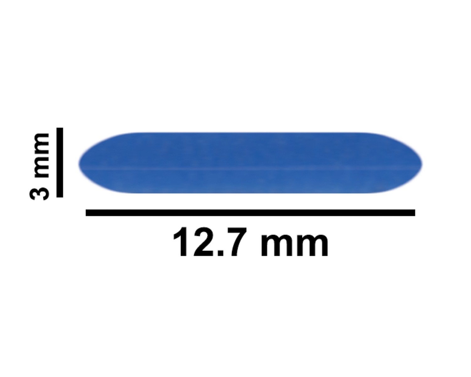 SP Bel-Art Spinbar Teflon Micro (Flea) Magnetic Stirring Bar; 12.7 x 3mm, Blue
