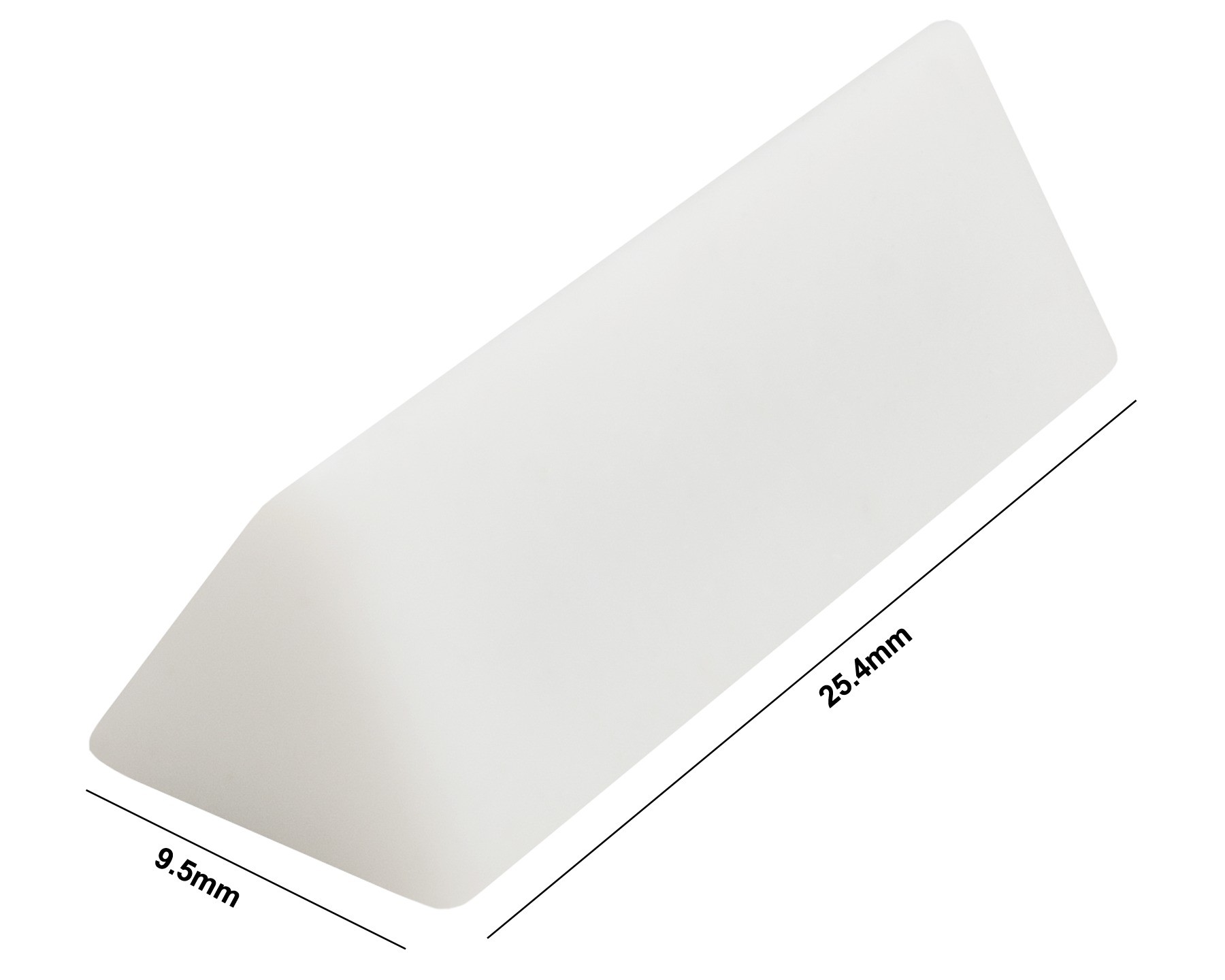 Bel-Art Spinwedge Teflon Magnetic Stirring Bar; 9.5 x 25.4mm, White ...