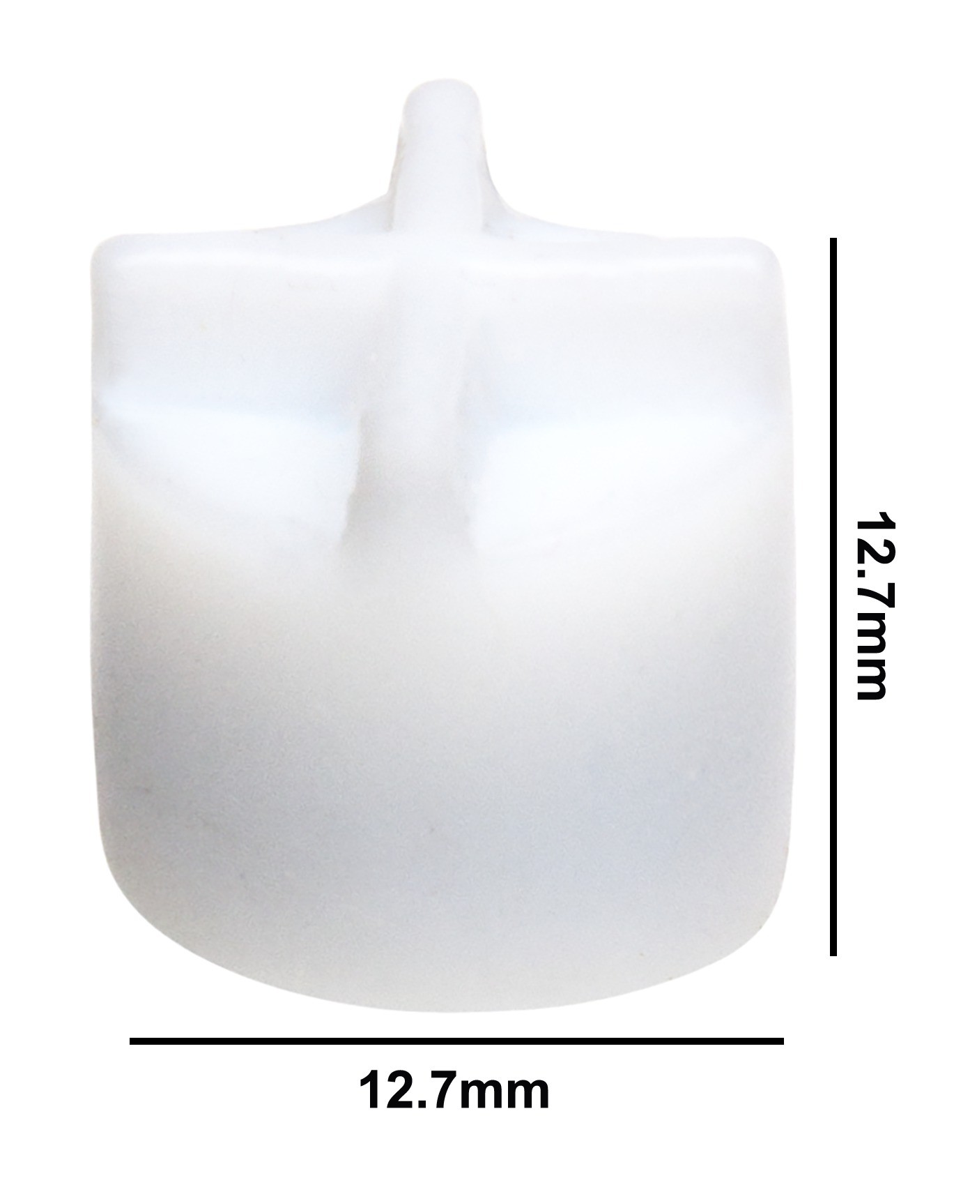 SP Bel-Art Spinfin Teflon Magnetic Stirring Bar; 12.7 x 12.7mm, White