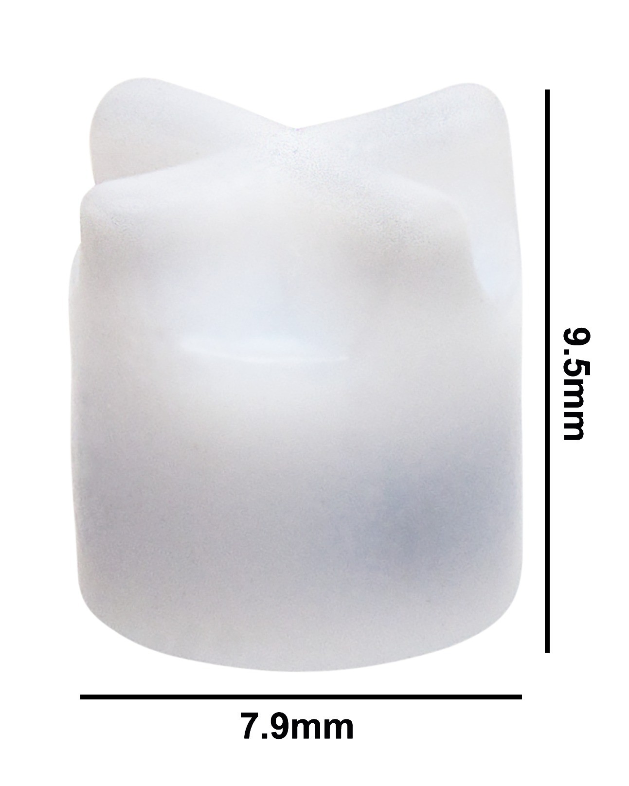 SP Bel-Art Spinfin Teflon Magnetic Stirring Bar; 7.9 x 9.5mm, White