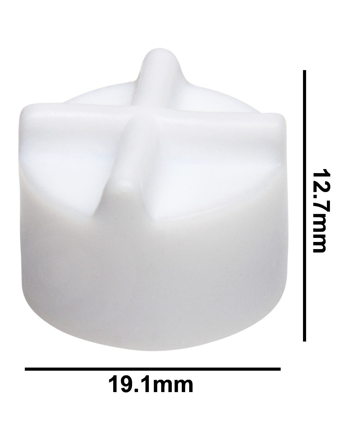 SP Bel-Art Spinfin Teflon Magnetic Stirring Bar; 19.1 x 12.7mm, White