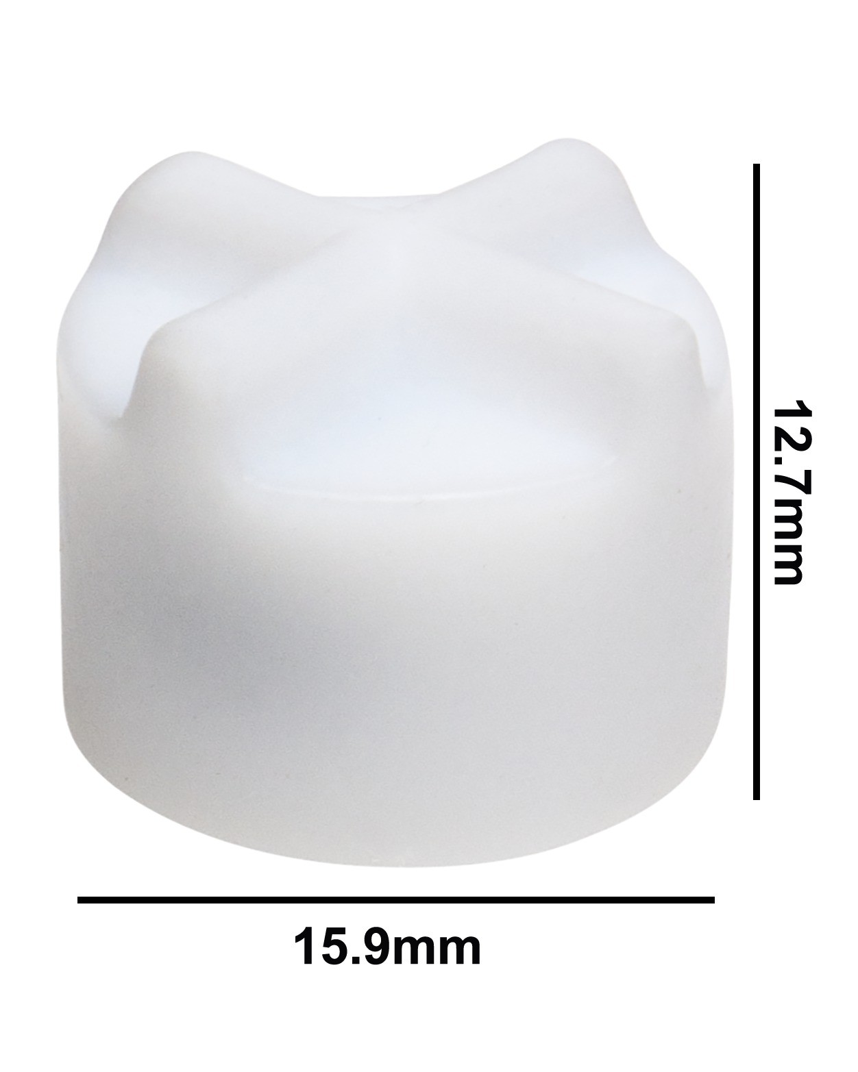 SP Bel-Art Spinfin Teflon Magnetic Stirring Bar; 15.9 x 12.7mm, White