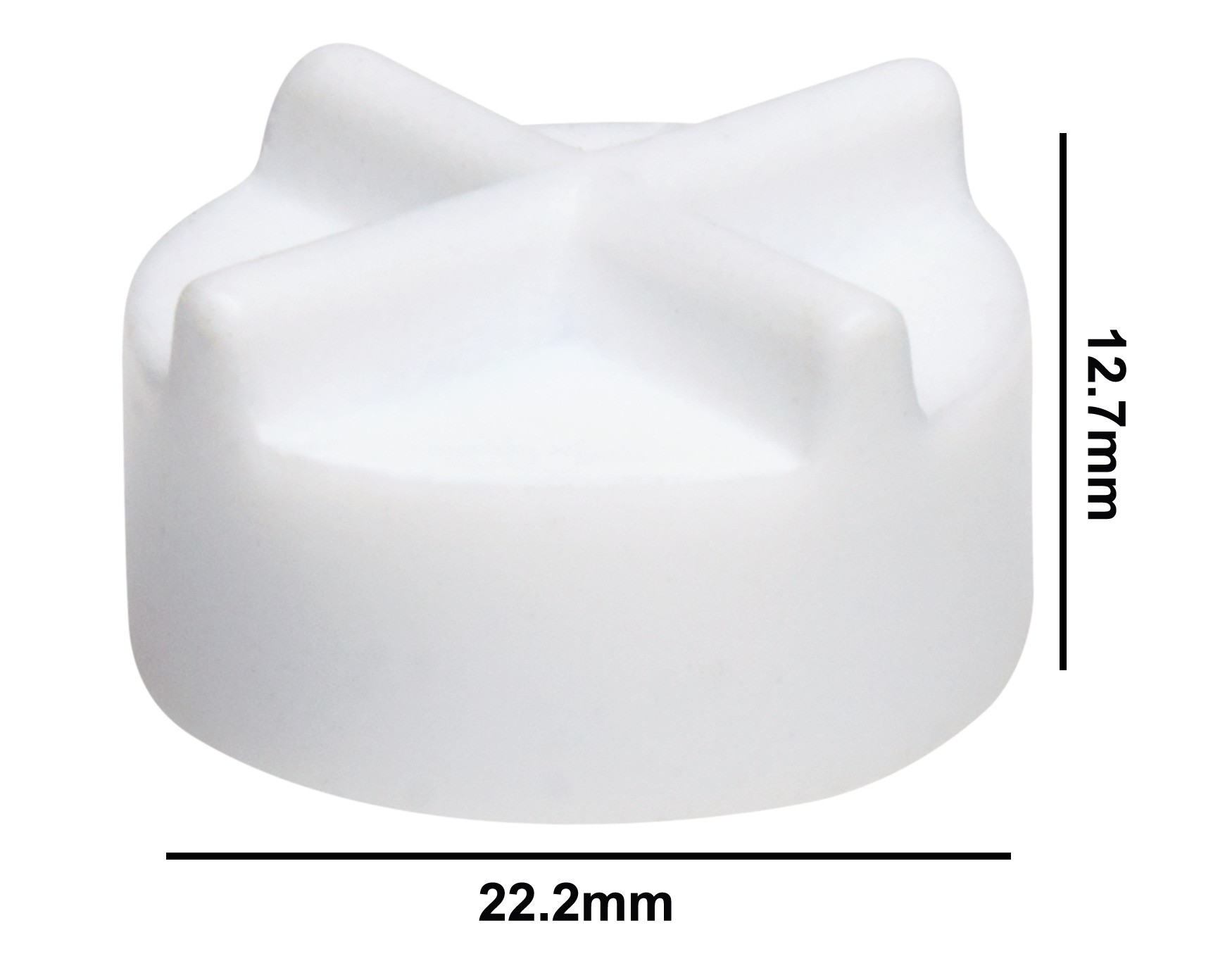 SP Bel-Art Spinfin Teflon Magnetic Stirring Bar; 22.2 x 12.7mm, White